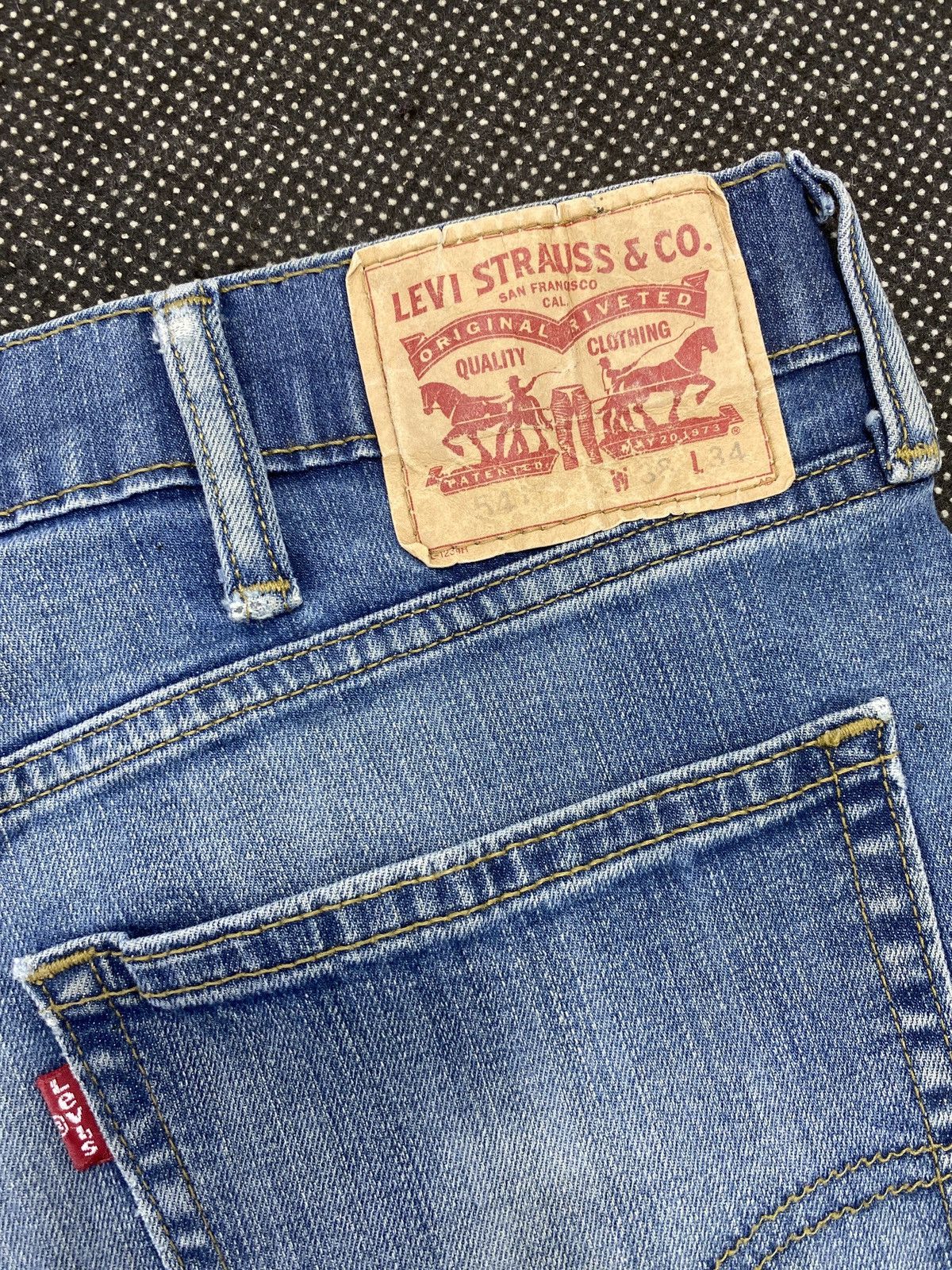 Jean VINTAGE LEVIS 541 BLUE WASH JEANS-J480 Size US 38 / EU 54 - 10 Thumbnail
