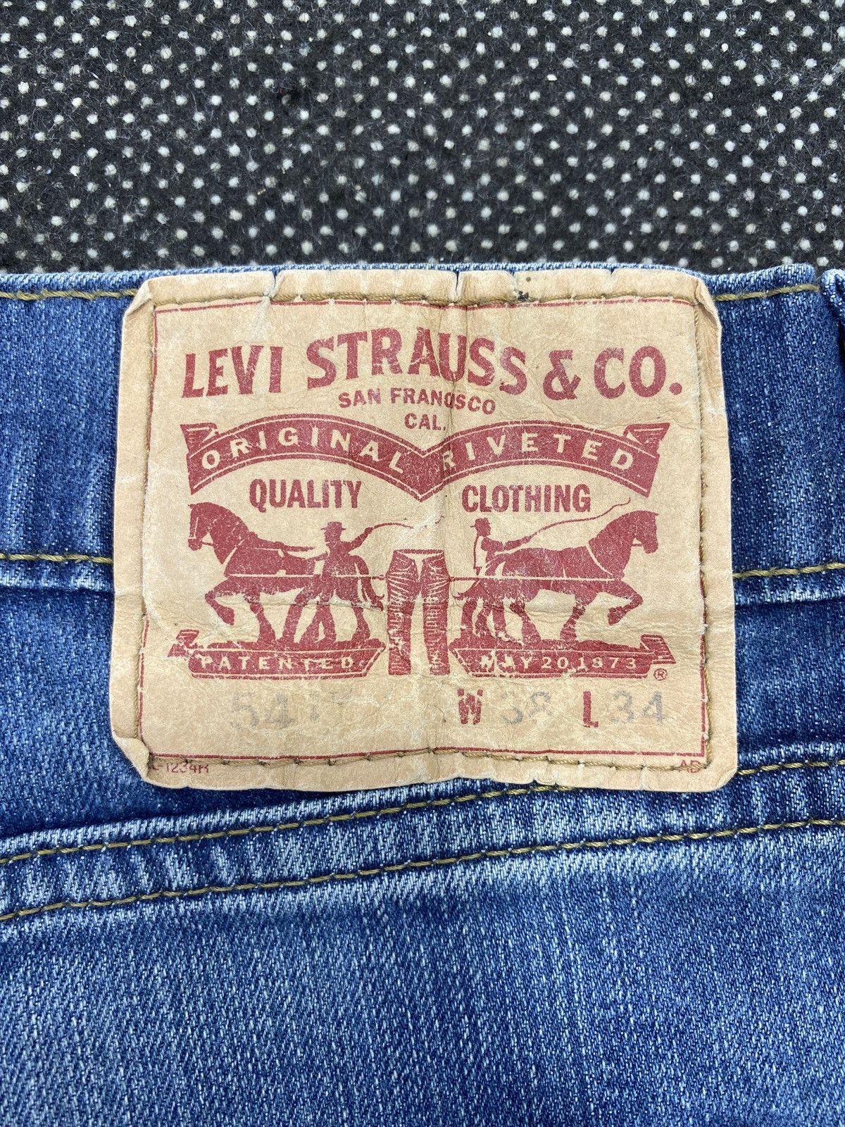 Jean VINTAGE LEVIS 541 BLUE WASH JEANS-J480 Size US 38 / EU 54 - 11 Thumbnail
