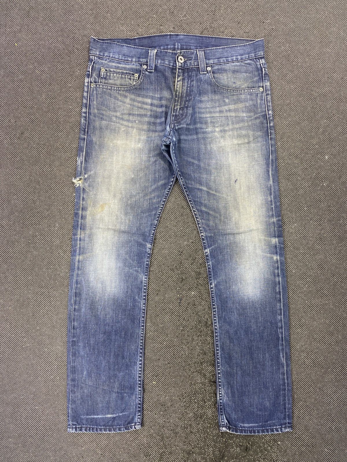 Levi's VINTAGE LEVIS 591 BLUE WASH JEANS -J479 Size US 35 - 1 Thumbnail