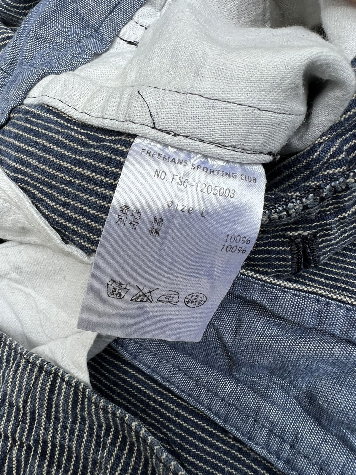 Freemans Sporting Club F.S.C. Japan Faded Hickory Striped Chinos Trouser Size US 31 - 23 Thumbnail