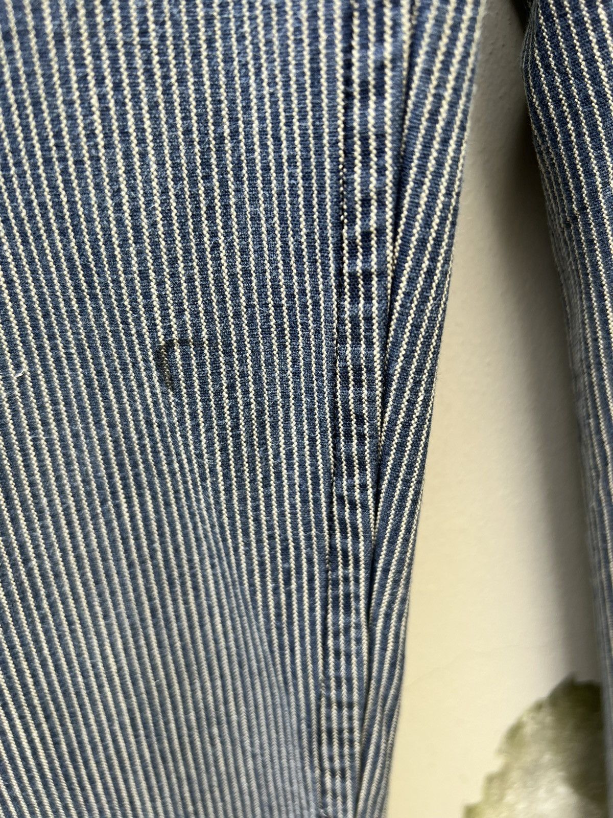 Freemans Sporting Club F.S.C. Japan Faded Hickory Striped Chinos Trouser Size US 31 - 12 Thumbnail