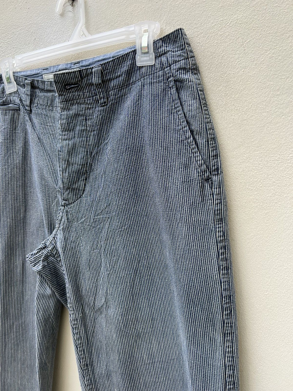 Freemans Sporting Club F.S.C. Japan Faded Hickory Striped Chinos Trouser Size US 31 - 14 Thumbnail