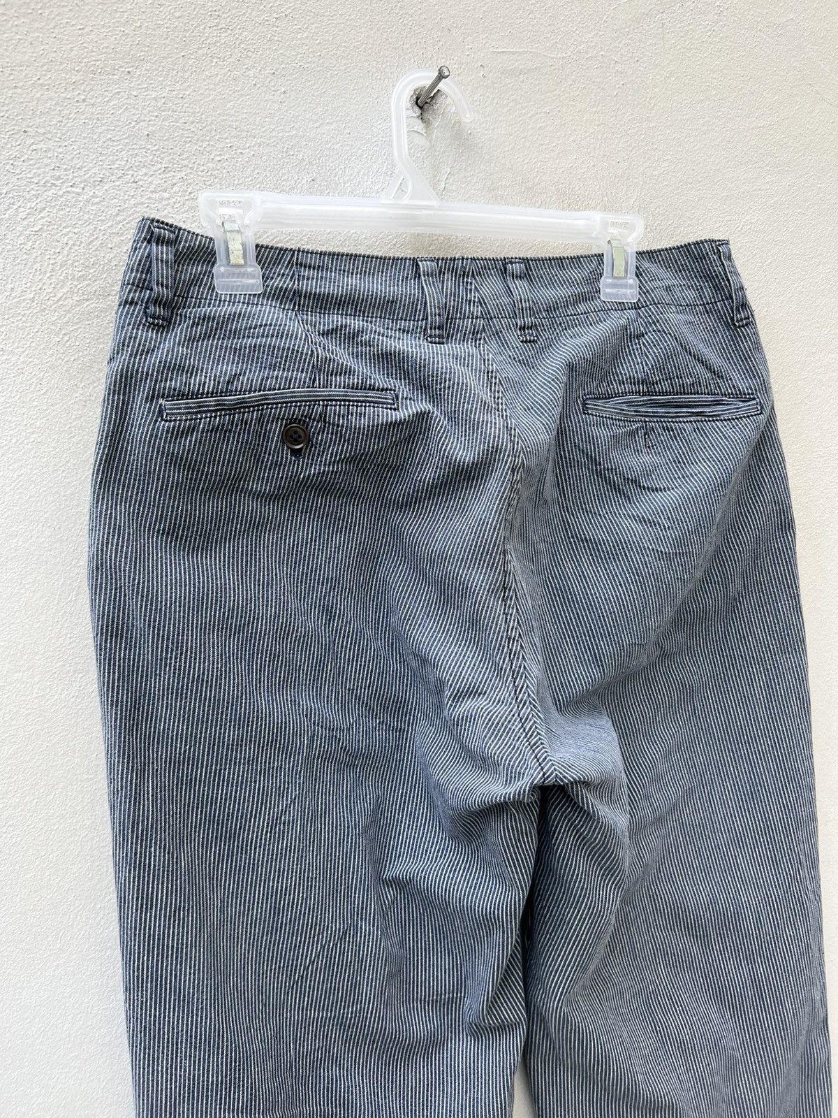 Freemans Sporting Club F.S.C. Japan Faded Hickory Striped Chinos Trouser Size US 31 - 18 Thumbnail