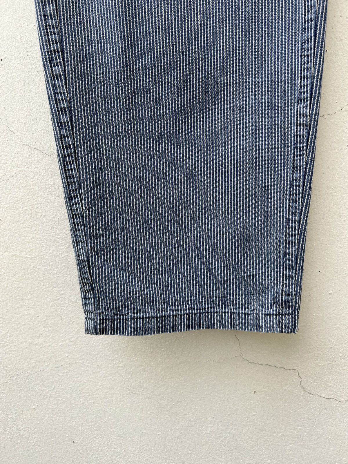 Freemans Sporting Club F.S.C. Japan Faded Hickory Striped Chinos Trouser Size US 31 - 13 Thumbnail