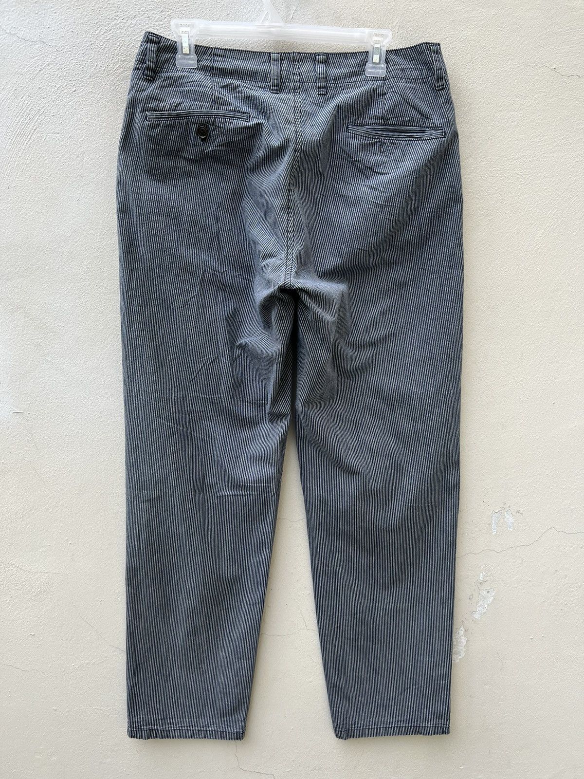 Freemans Sporting Club F.S.C. Japan Faded Hickory Striped Chinos Trouser Size US 31 - 17 Thumbnail