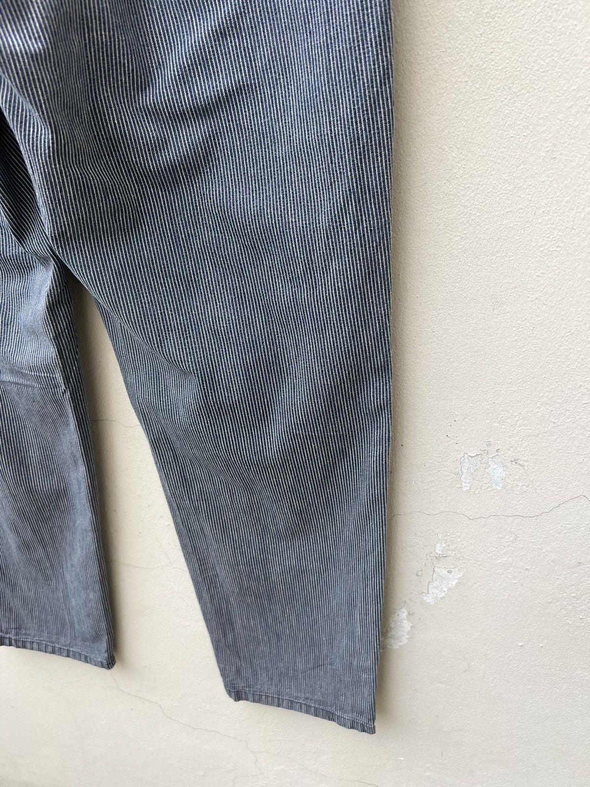 Freemans Sporting Club F.S.C. Japan Faded Hickory Striped Chinos Trouser Size US 31 - 20 Thumbnail