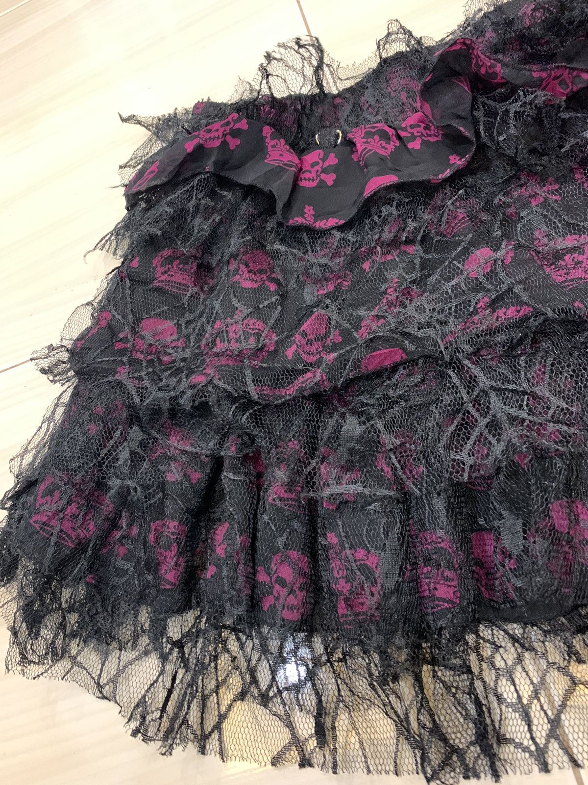 Designer mad punk punk mini skirt nice design Size 28" / US 6 / IT 42 - 5 Thumbnail