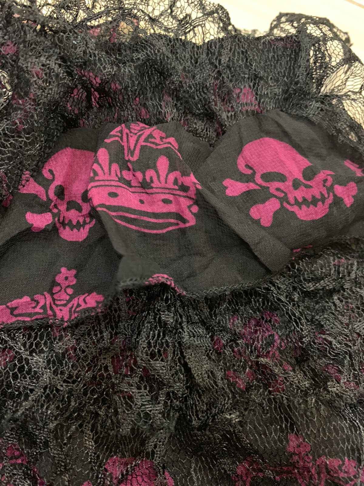 Designer mad punk punk mini skirt nice design Size 28" / US 6 / IT 42 - 2 Thumbnail