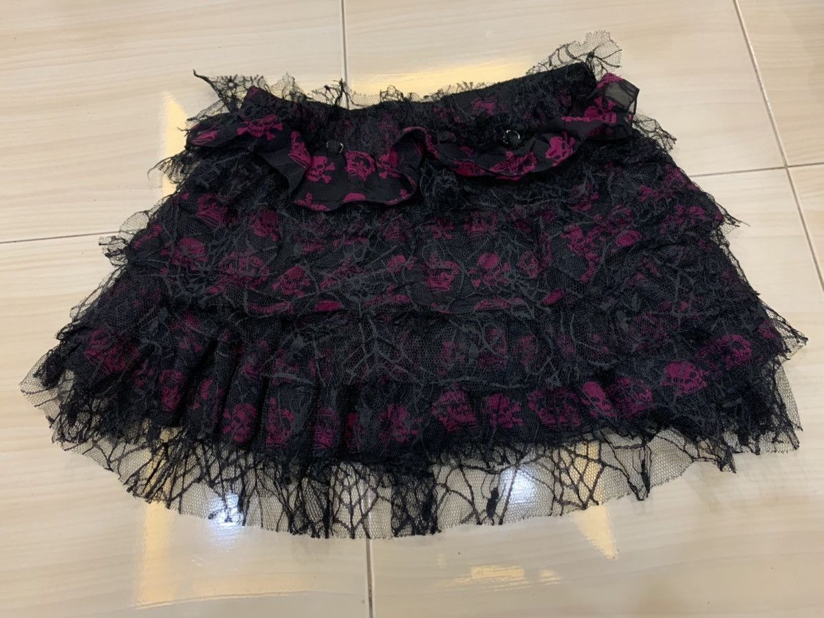 Designer mad punk punk mini skirt nice design Size 28" / US 6 / IT 42 - 4 Thumbnail