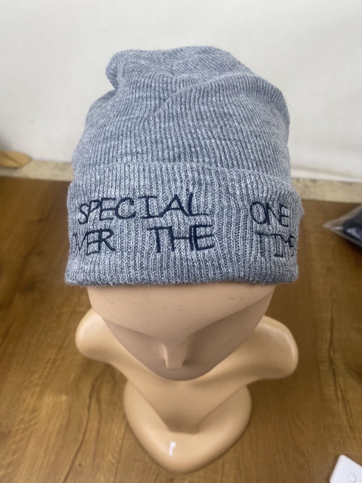 Japanese Brand "Special One Over The Time " Spellout Winter Hat Size ONE SIZE - 1 Thumbnail