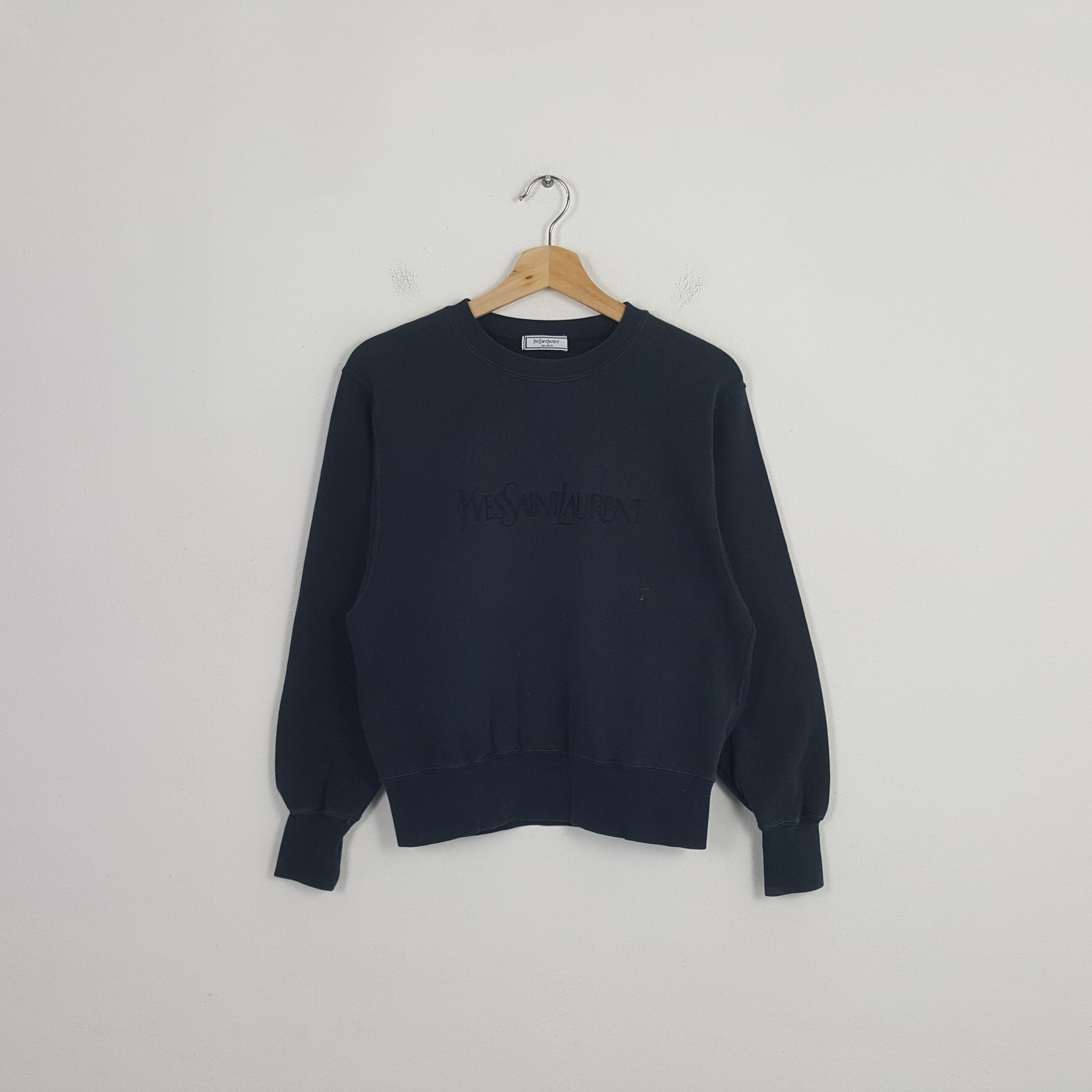 Vintage Yves Saint Laurent Embroidery Sweatshirt