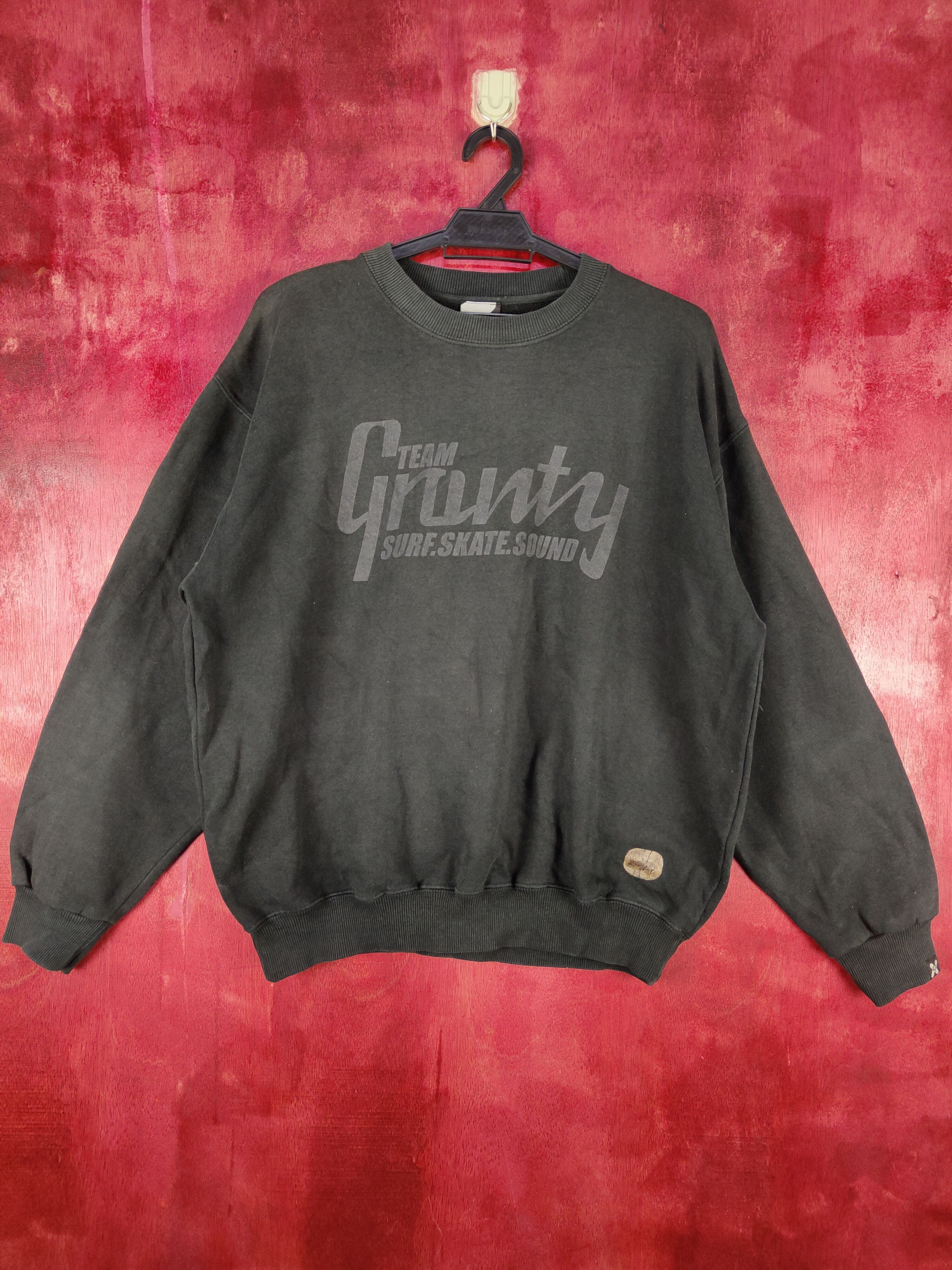 Japanese Brand TM Gravity skate surf Black Sweatshirt #4816 Size US M / EU 48-50 / 2 - 1 Thumbnail