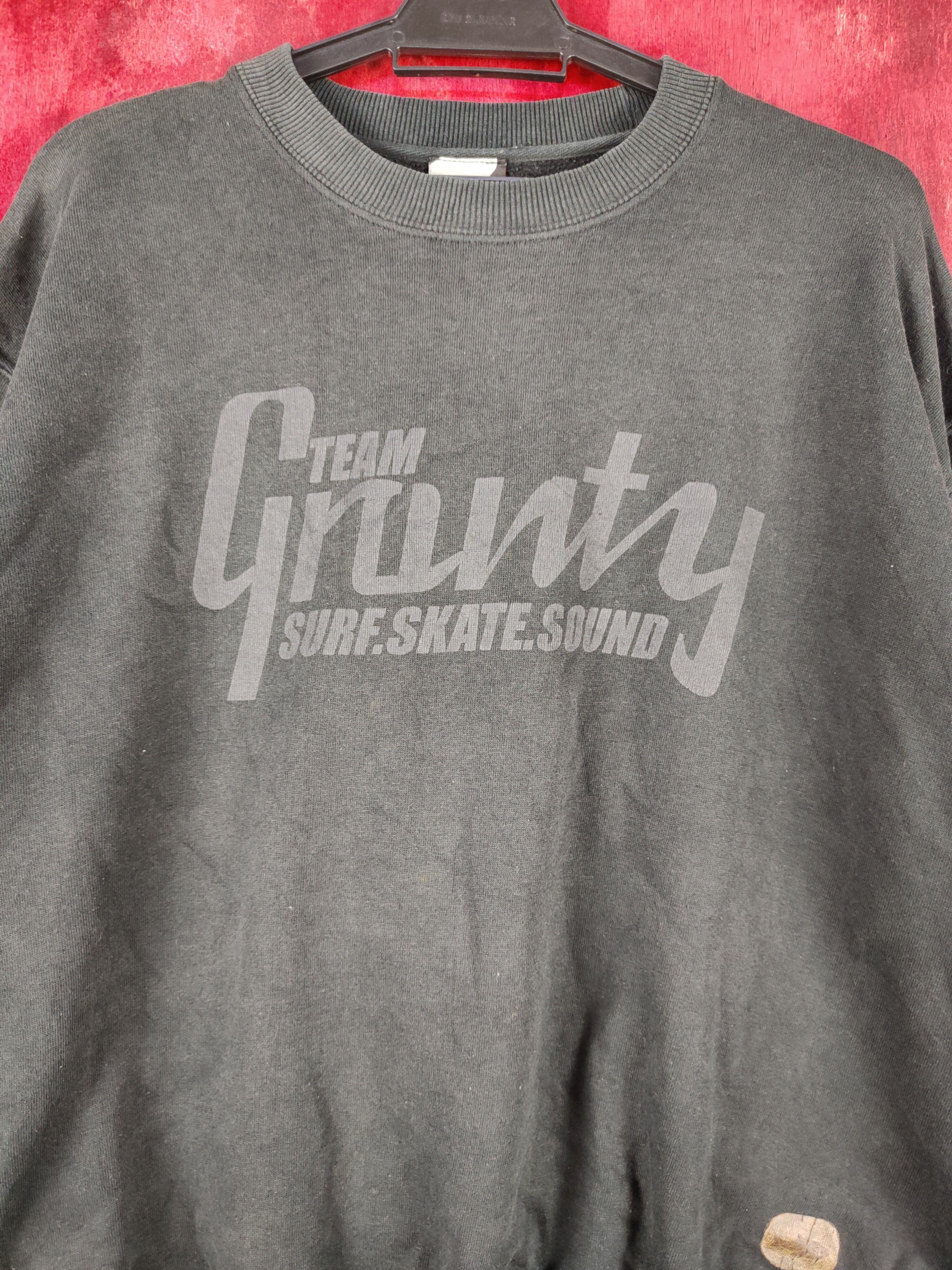 Japanese Brand TM Gravity skate surf Black Sweatshirt #4816 Size US M / EU 48-50 / 2 - 2 Thumbnail