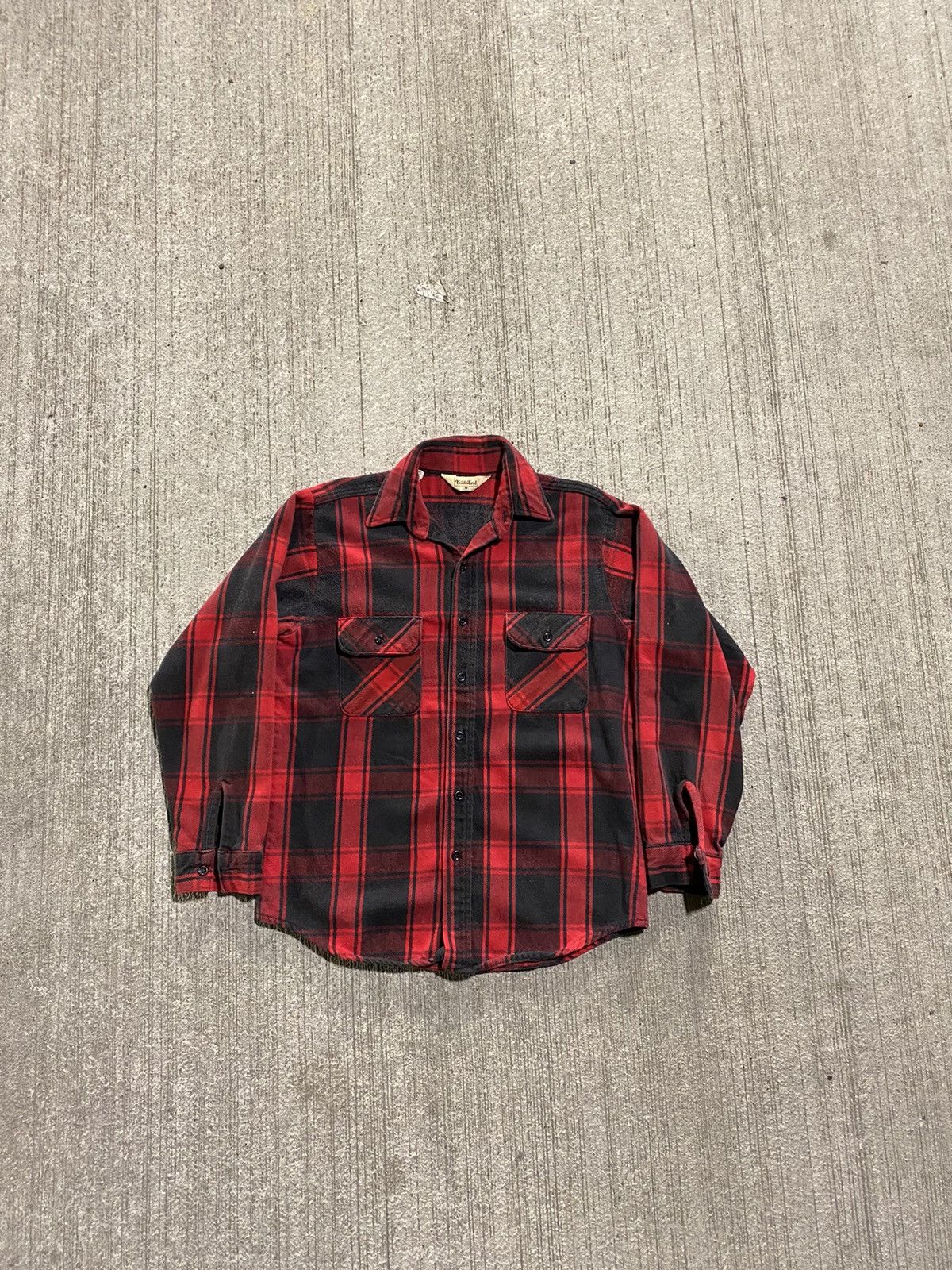 Vintage Vintage Red/Black Flannel Size US M / EU 48-50 / 2 - 1 Thumbnail