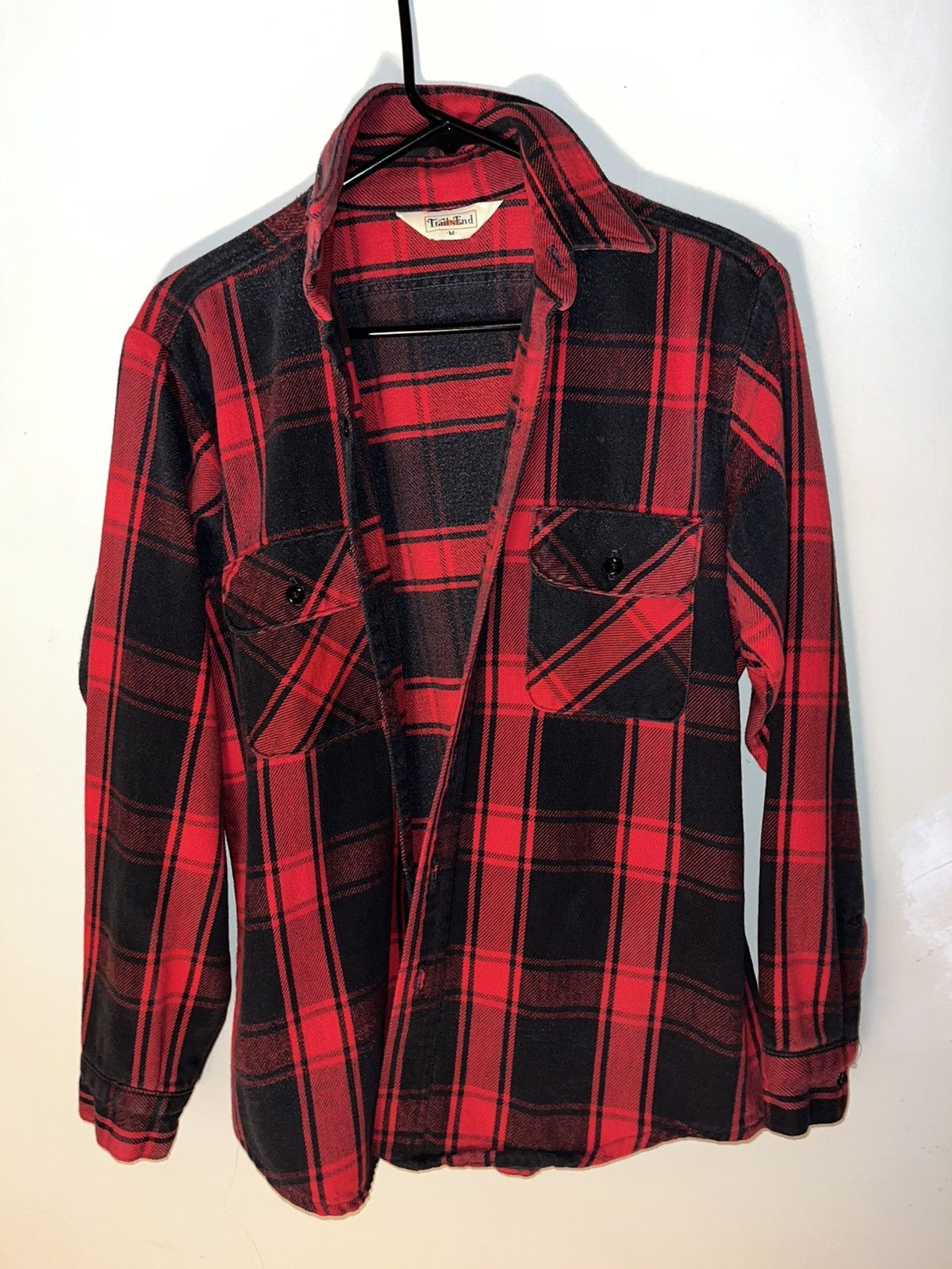 Vintage Vintage Red/Black Flannel Size US M / EU 48-50 / 2 - 10 Thumbnail