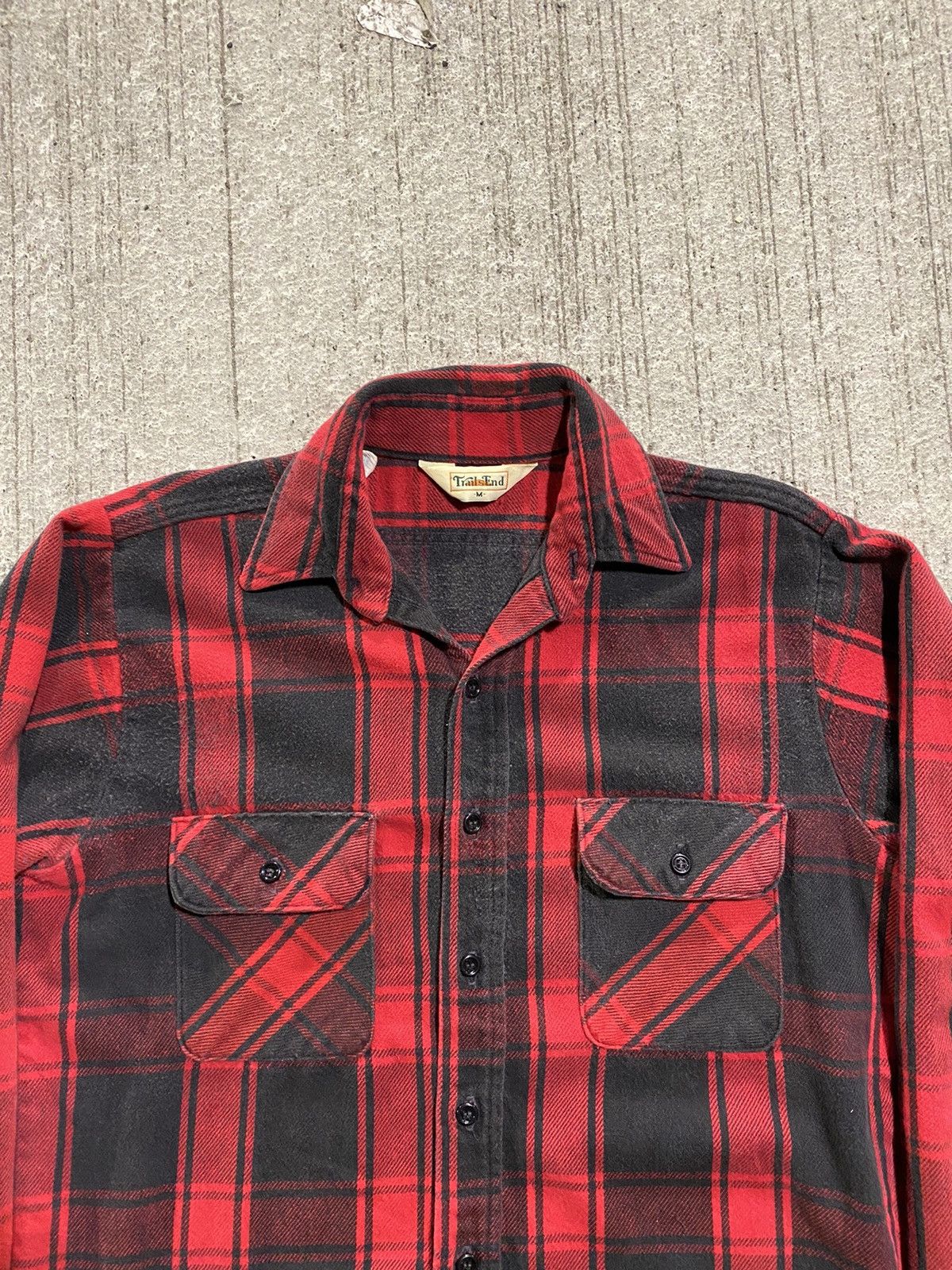 Vintage Vintage Red/Black Flannel Size US M / EU 48-50 / 2 - 2 Thumbnail