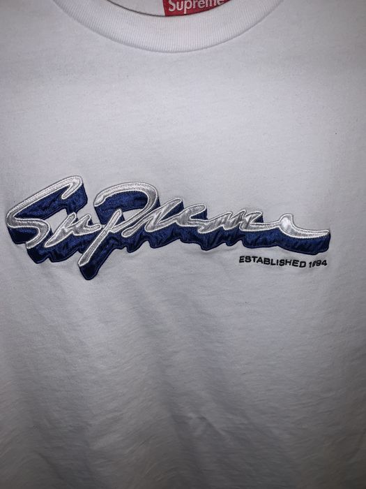 Supreme Supreme shadow script S/S top | Grailed