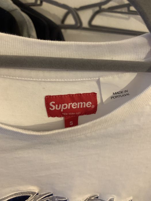 Supreme Supreme shadow script S/S top | Grailed