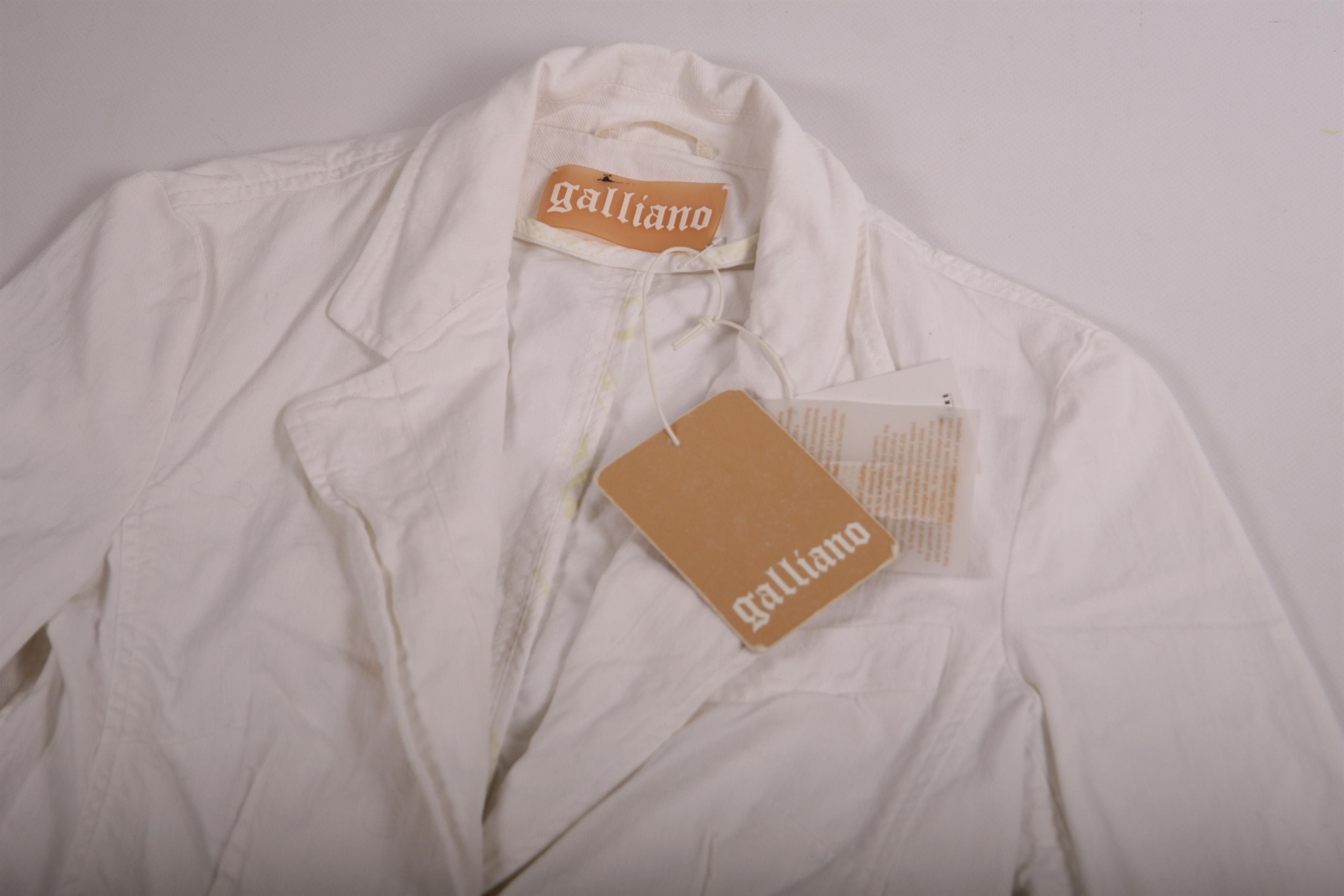 John Galliano Vintage Galliano Luxury Slim Fit Cropped Denim Jacket Size M / US 6-8 / IT 42-44 - 2 Thumbnail
