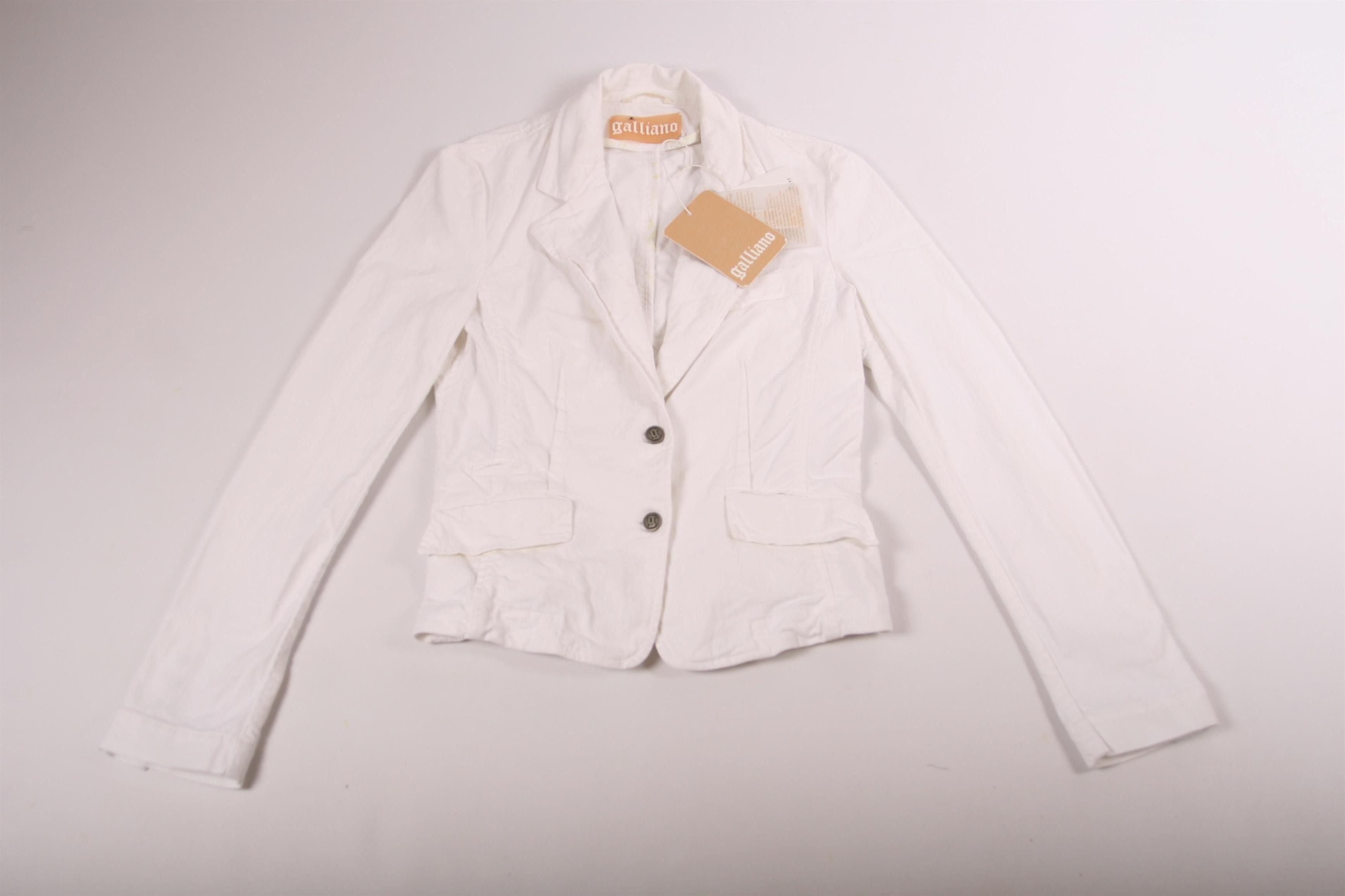 John Galliano Vintage Galliano Luxury Slim Fit Cropped Denim Jacket Size M / US 6-8 / IT 42-44 - 7 Thumbnail