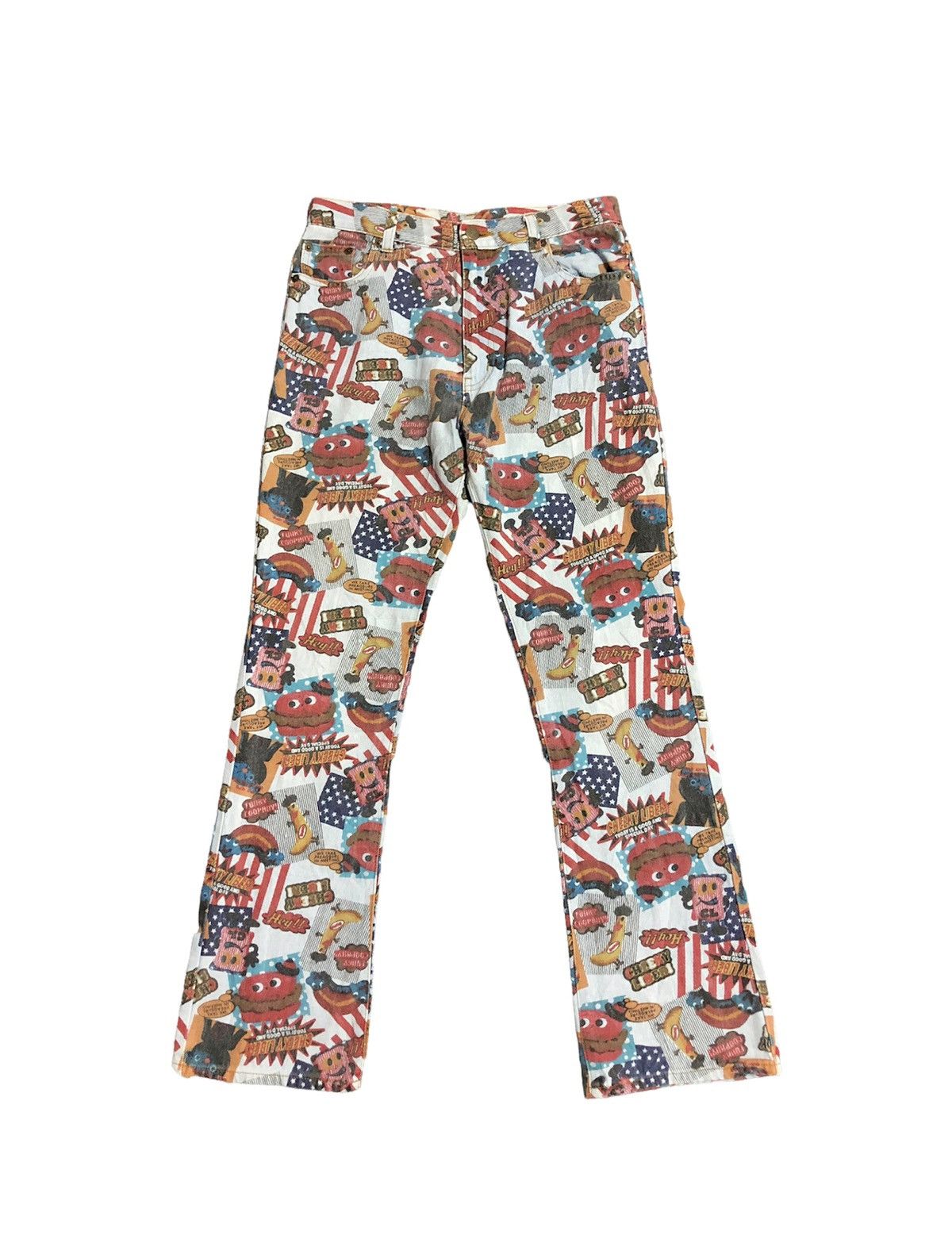 Hysteric Glamour 90's CHEEKY LIBERI Overprinted pant street fashion vibes Size US 29 - 1 Thumbnail