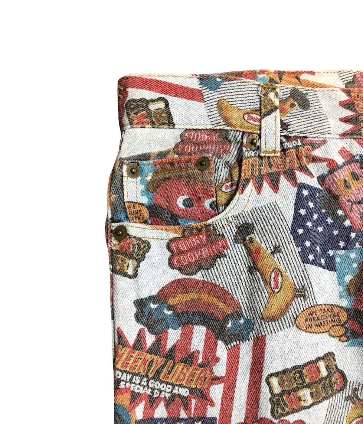 Hysteric Glamour 90's CHEEKY LIBERI Overprinted pant street fashion vibes Size US 29 - 7 Thumbnail