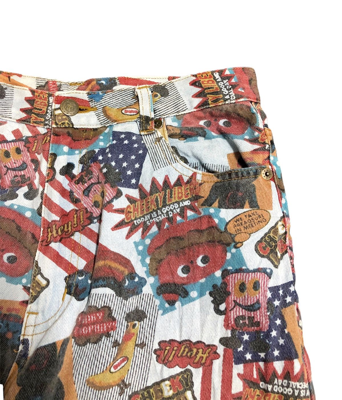 Hysteric Glamour 90's CHEEKY LIBERI Overprinted pant street fashion vibes Size US 29 - 6 Thumbnail