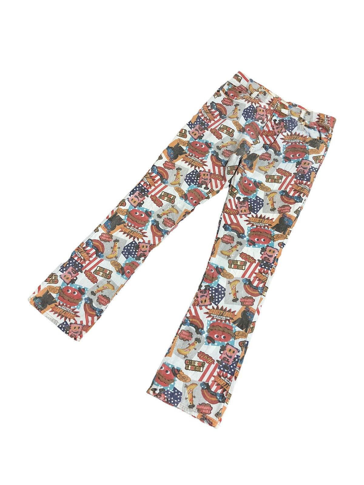 Hysteric Glamour 90's CHEEKY LIBERI Overprinted pant street fashion vibes Size US 29 - 2 Thumbnail