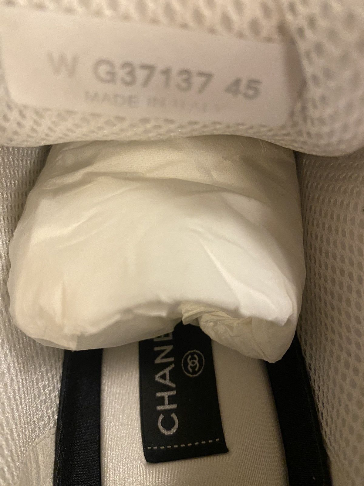 Chanel Vintage Chanel 21CC Lambskin Interlocking CC Sneaker Trainer Size US 12 / EU 45 - 6 Thumbnail
