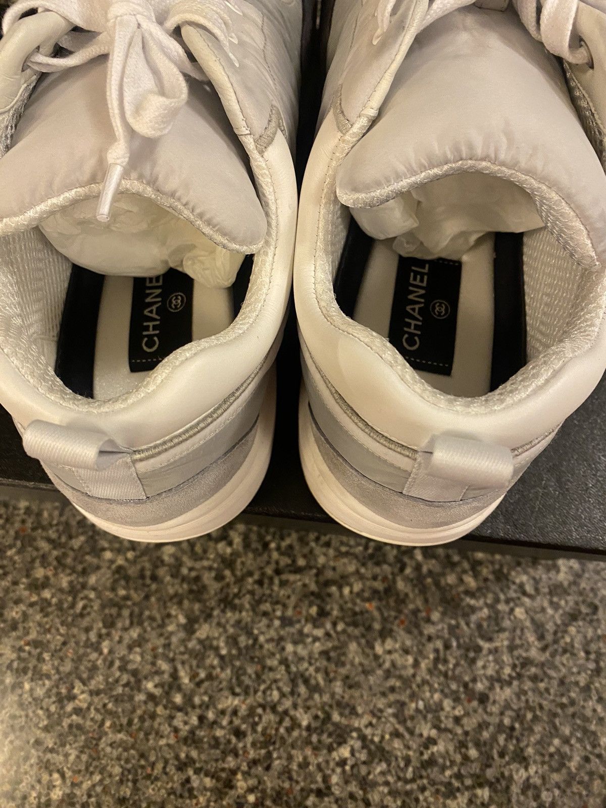 Chanel Vintage Chanel 21CC Lambskin Interlocking CC Sneaker Trainer Size US 12 / EU 45 - 5 Thumbnail