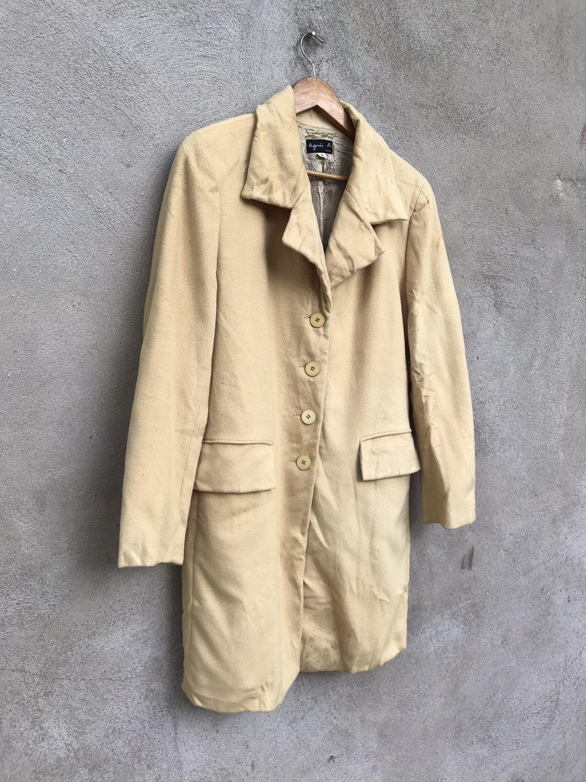 Beauty Beast × agnes b. RARE AGNES B WOOL LONG JACKET Size US M / EU 48-50 / 2 - 4 Thumbnail