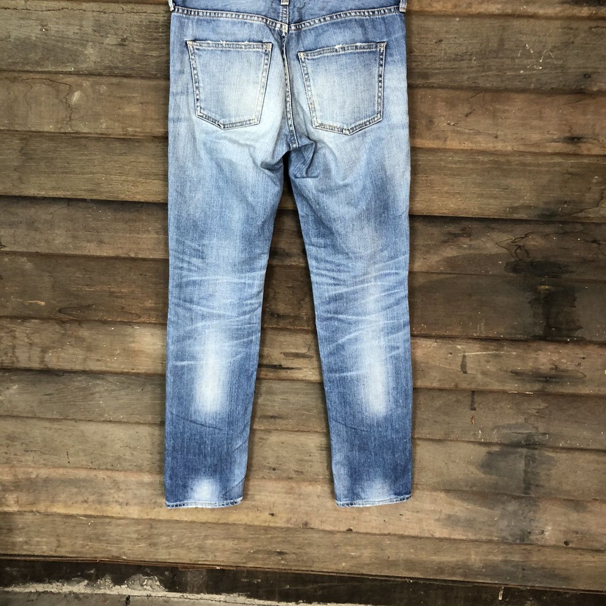 Japanese Brand Red Card Blue distressed Denim Pants #4605 Size US 26 / EU 42 - 13 Thumbnail