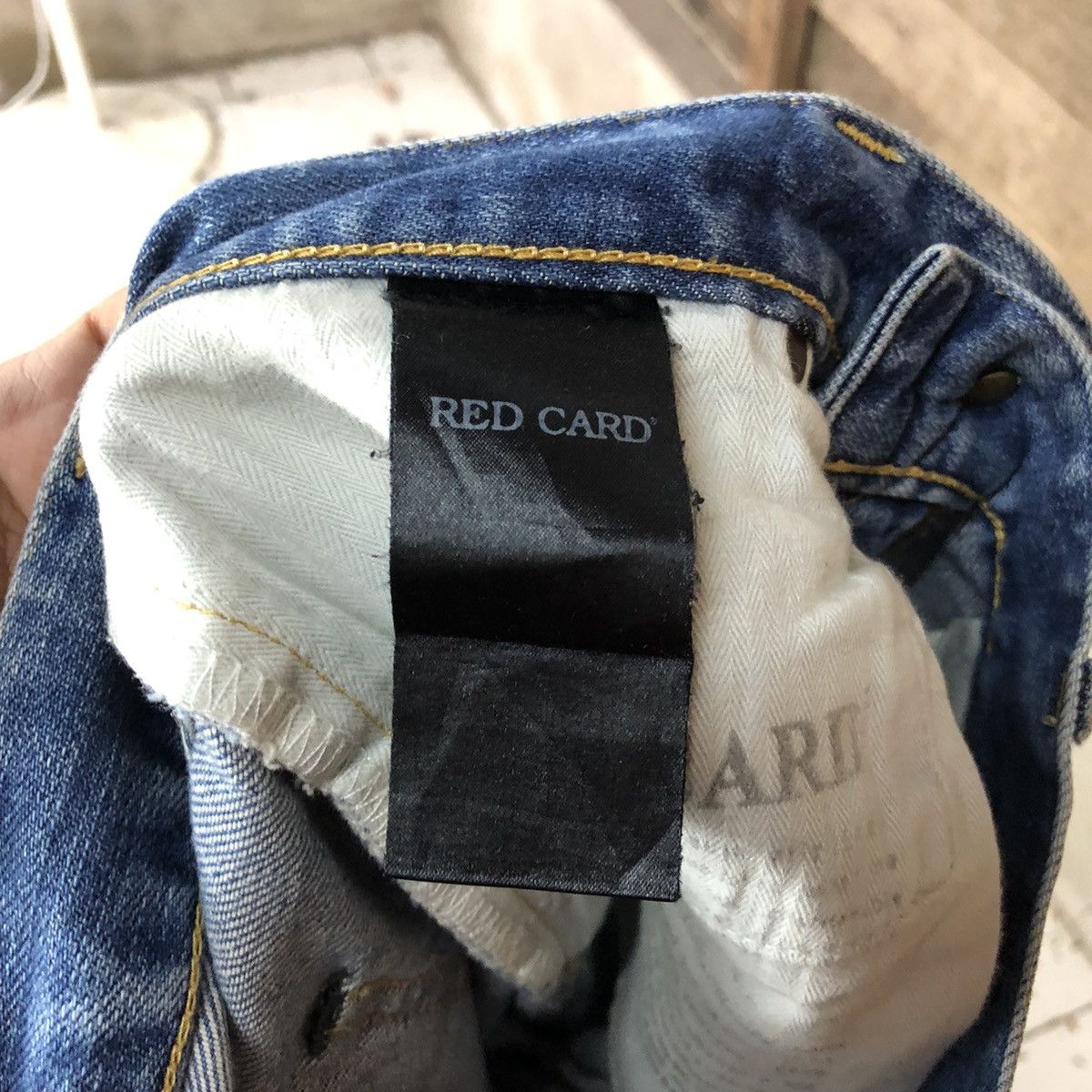 Japanese Brand Red Card Blue distressed Denim Pants #4605 Size US 26 / EU 42 - 17 Thumbnail
