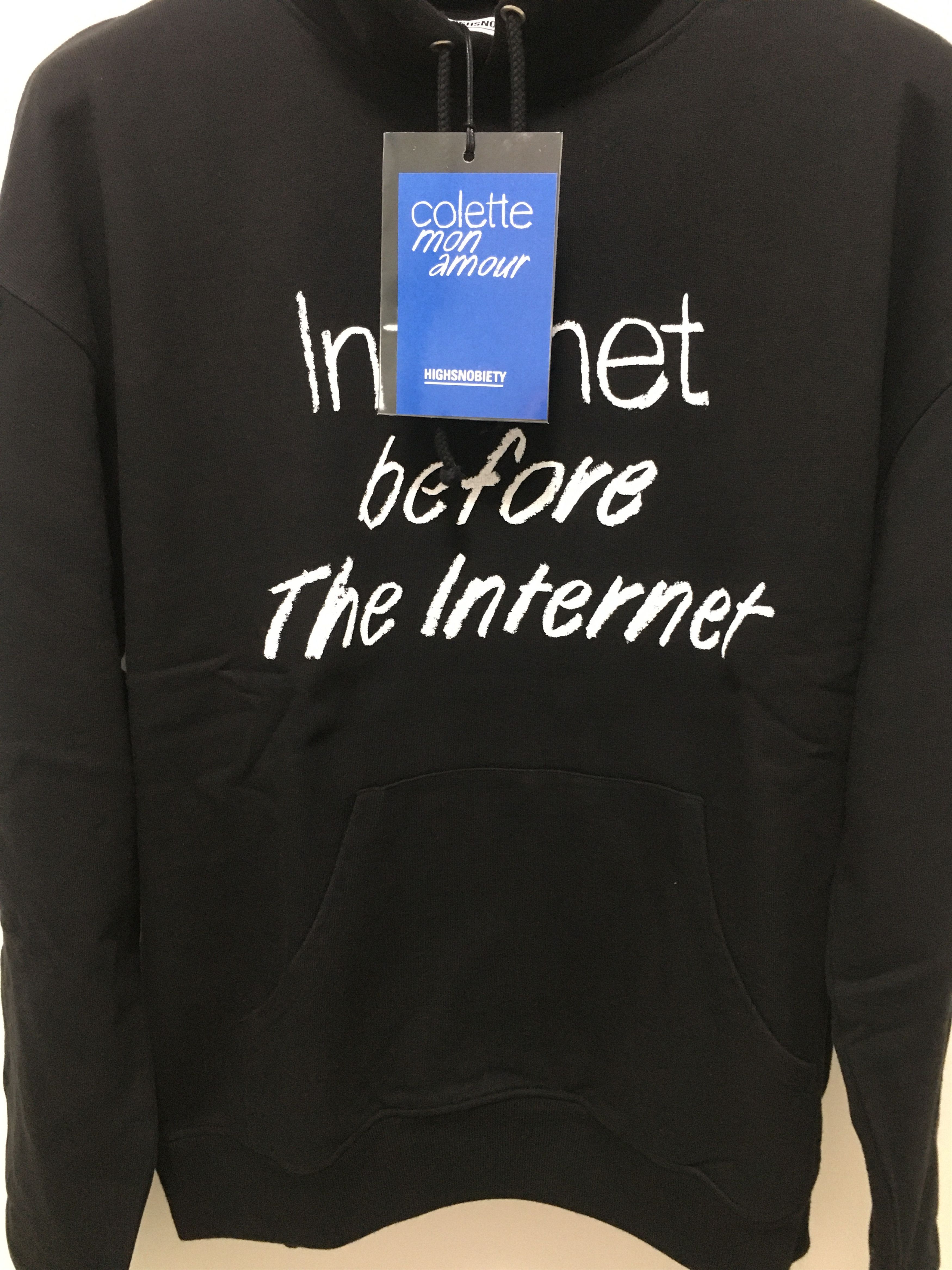 Colette × Highsnobiety MON AMOUR INTERNET BEFORE THE INTERNET HOODIE HEAVYWEIGHT Size US L / EU 52-54 / 3 - 2 Thumbnail