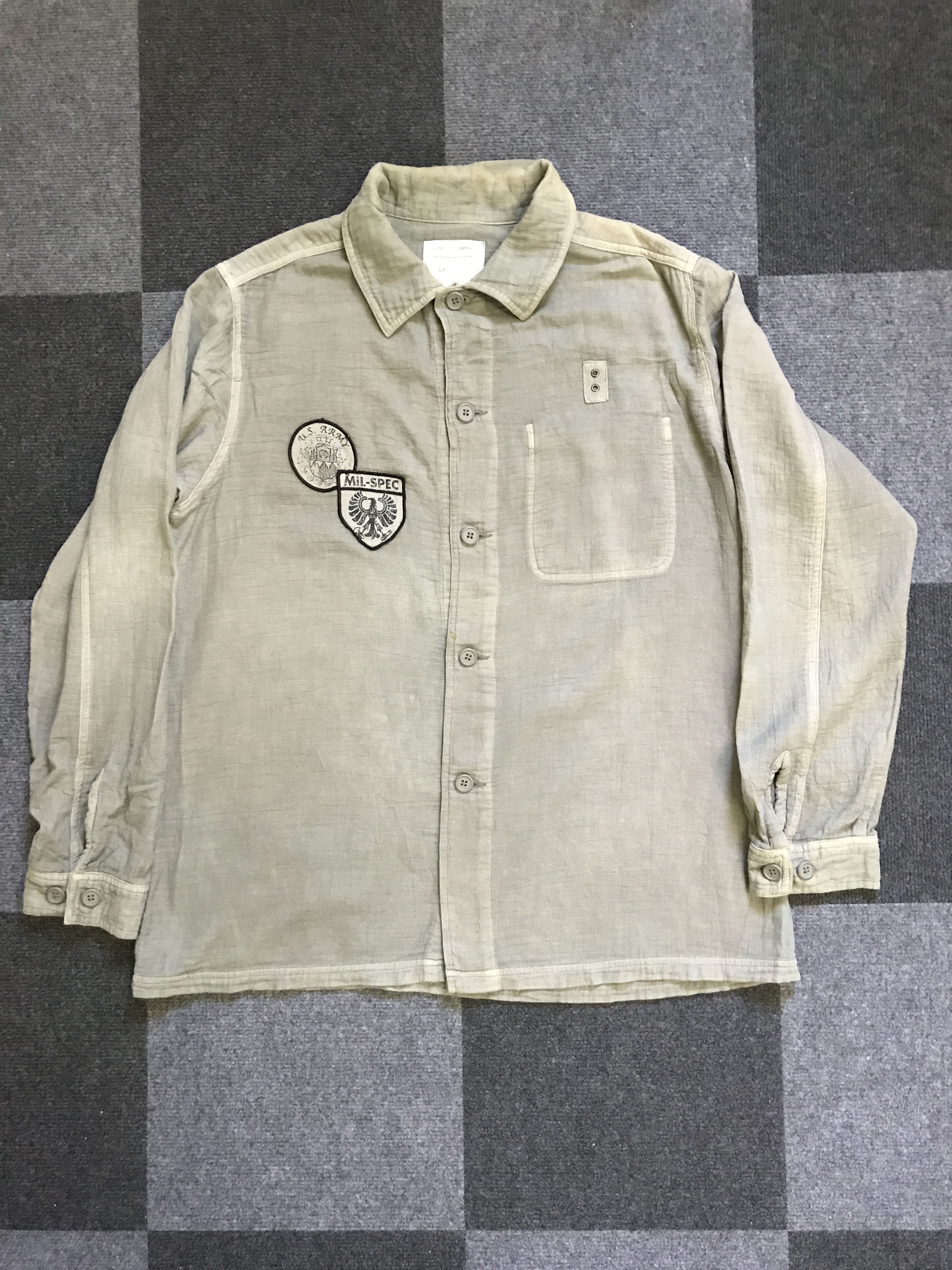 BUS10 SURPLUS COMPANY Linen Style Military Shirt