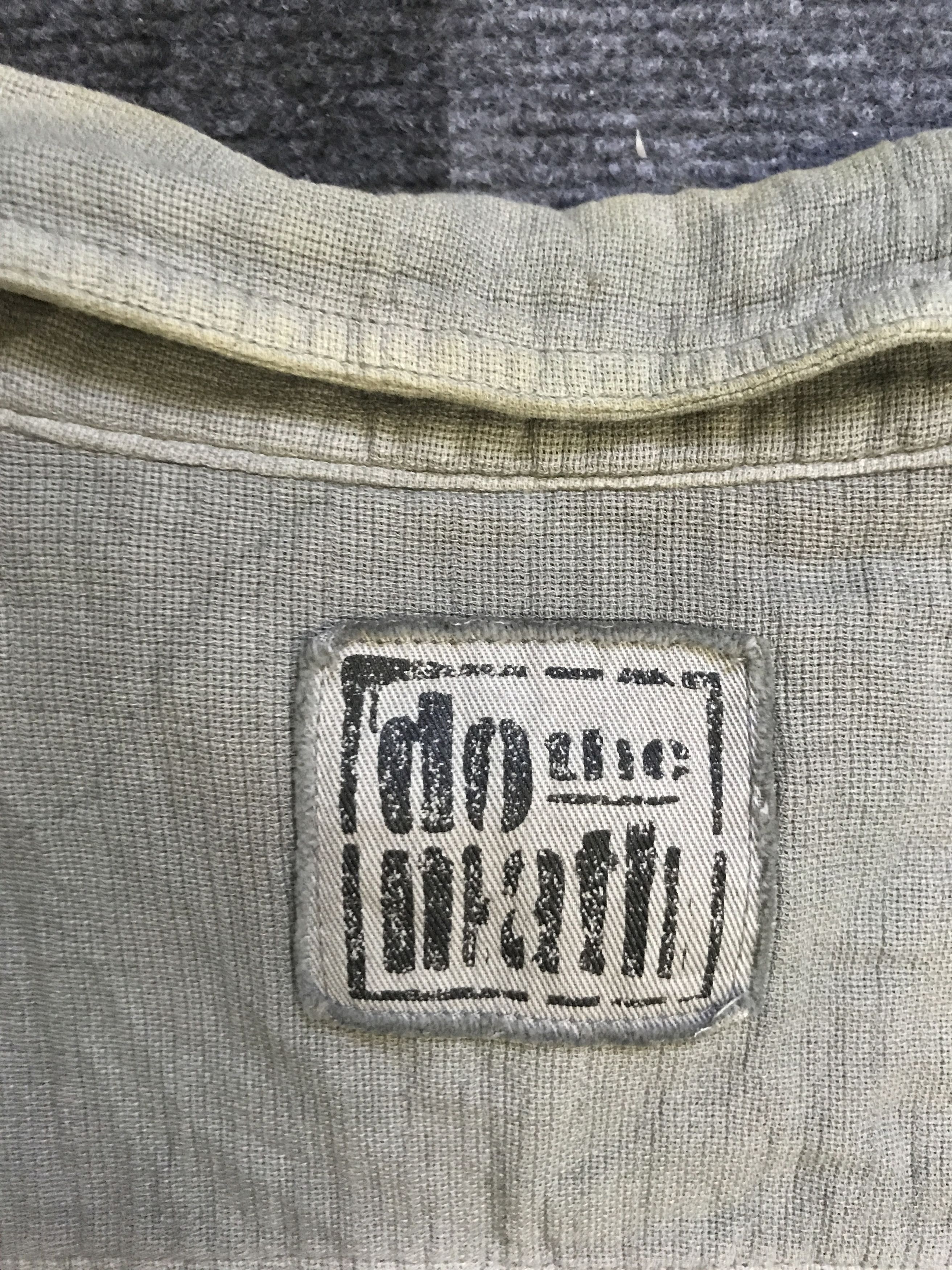 Japanese Brand BUS10 SURPLUS COMPANY Linen Style Military Shirt Size US L / EU 52-54 / 3 - 11 Thumbnail