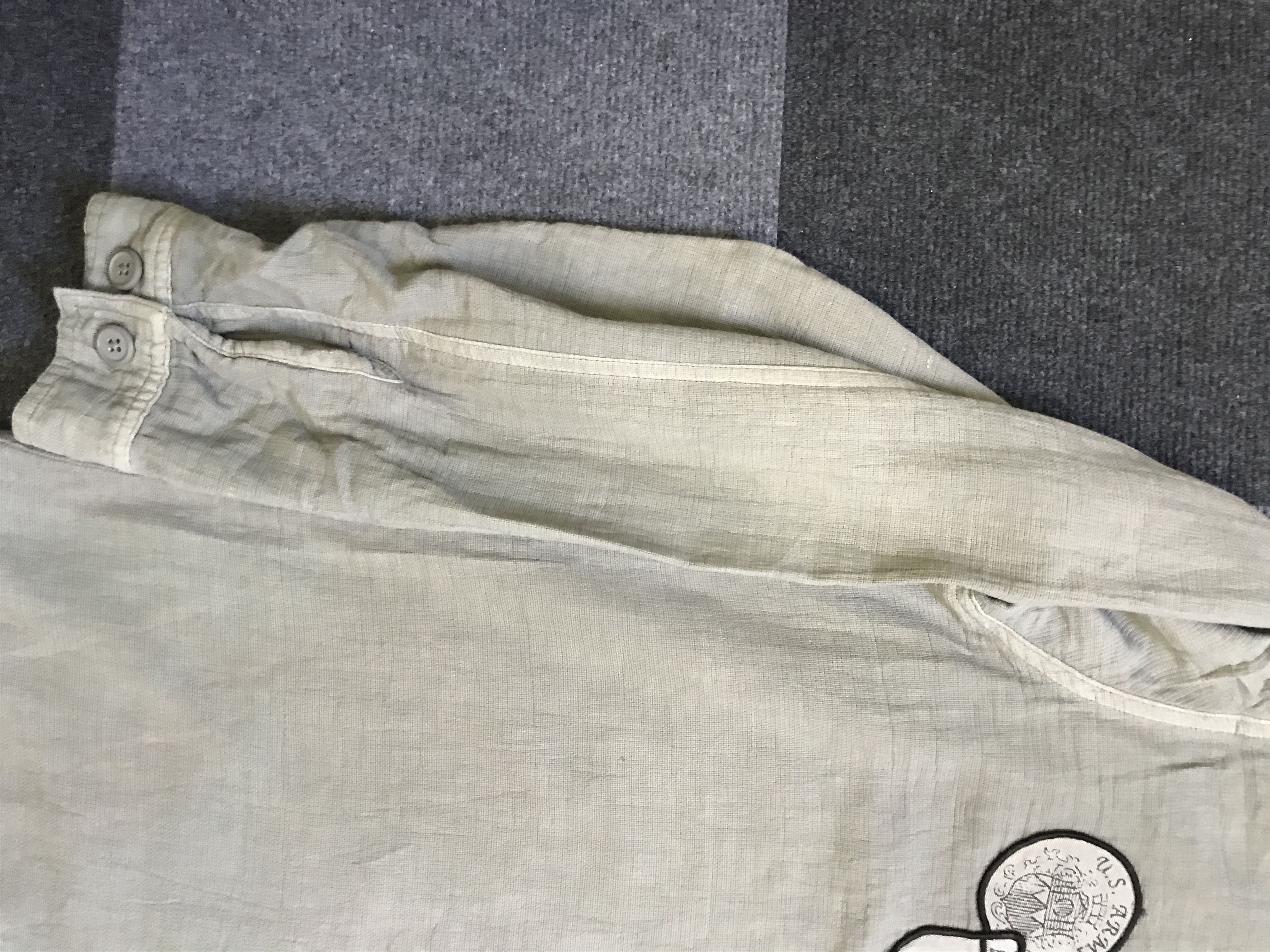 Japanese Brand BUS10 SURPLUS COMPANY Linen Style Military Shirt Size US L / EU 52-54 / 3 - 8 Thumbnail