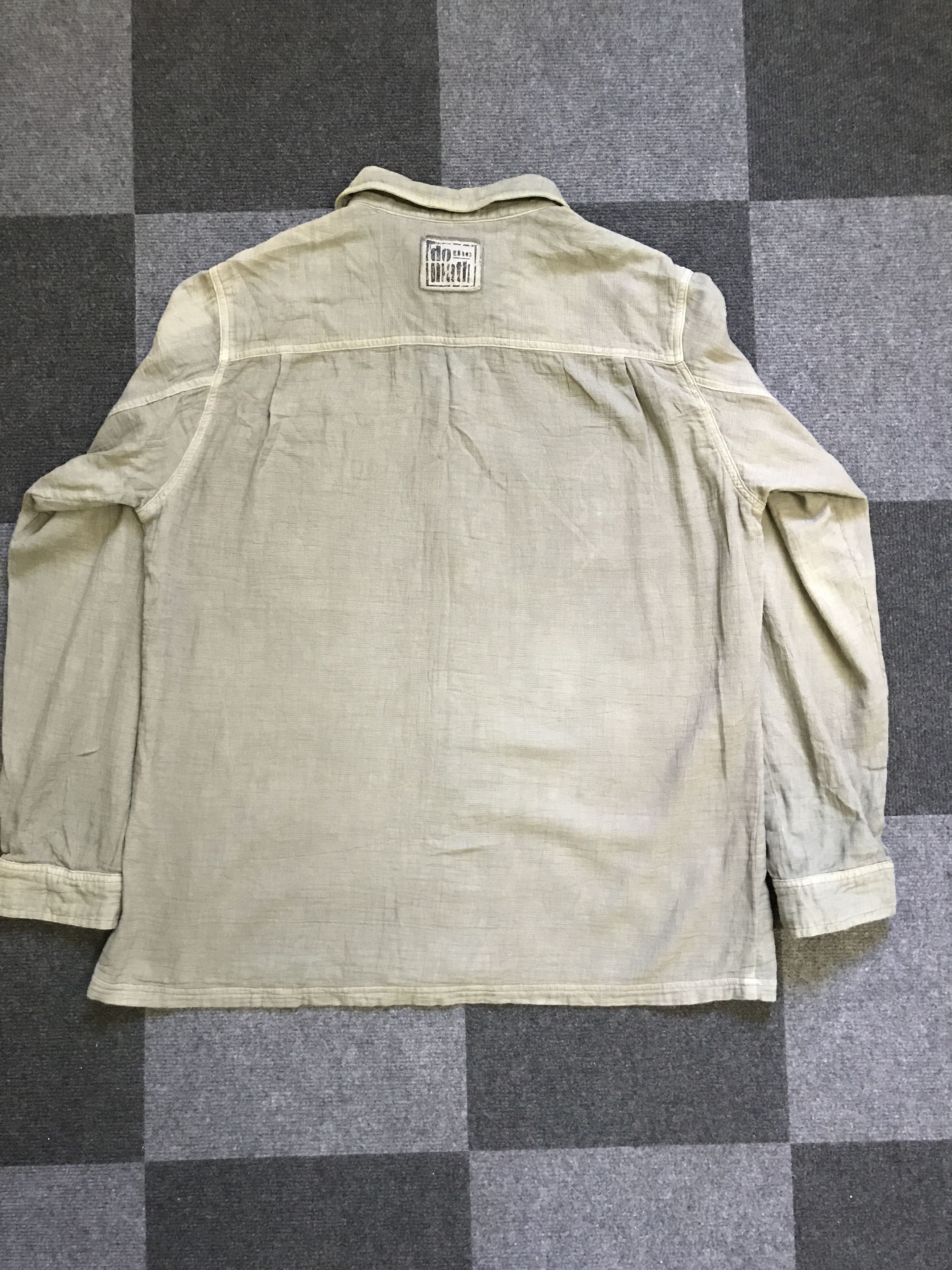 Japanese Brand BUS10 SURPLUS COMPANY Linen Style Military Shirt Size US L / EU 52-54 / 3 - 10 Thumbnail