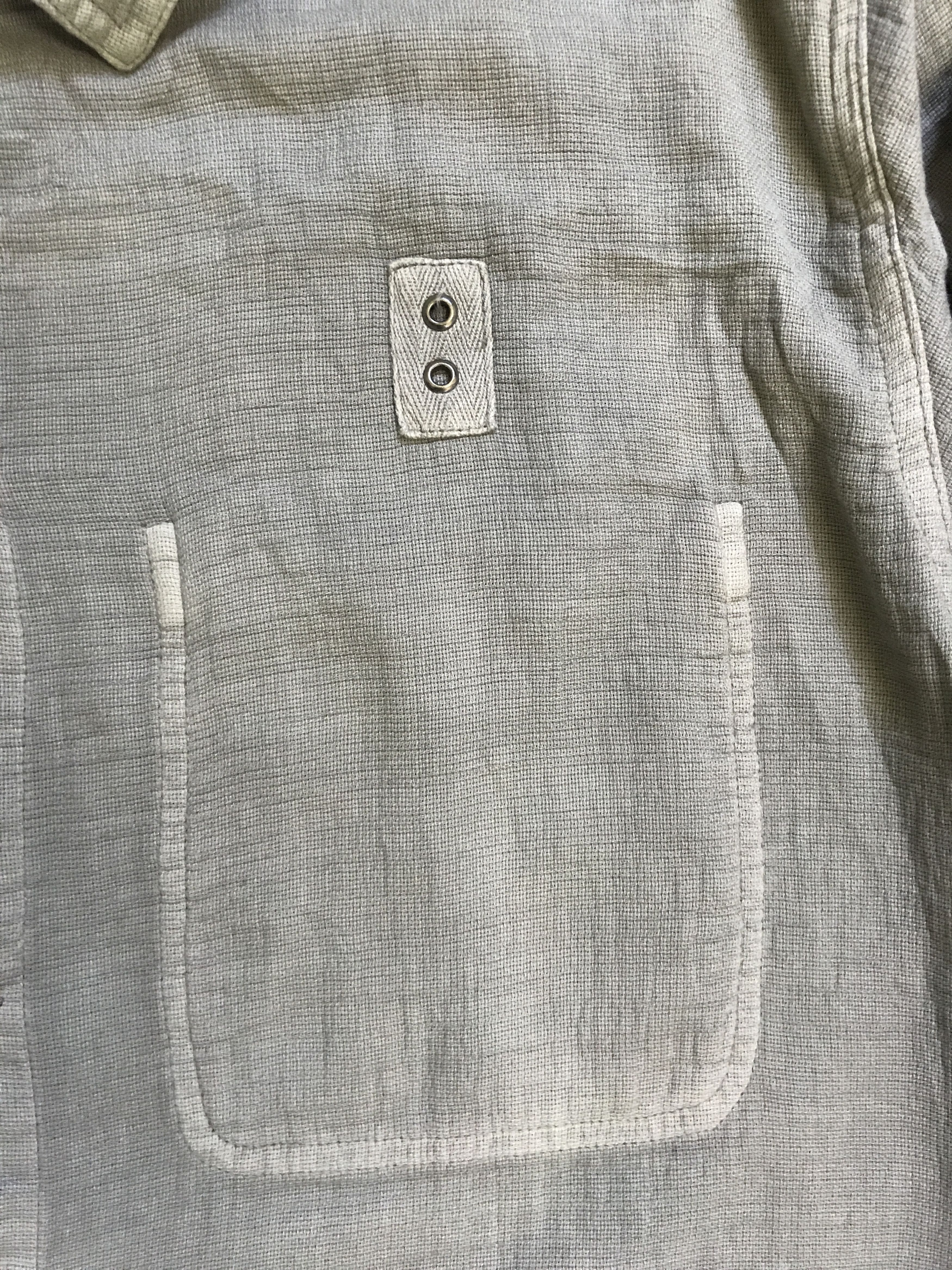 Japanese Brand BUS10 SURPLUS COMPANY Linen Style Military Shirt Size US L / EU 52-54 / 3 - 5 Thumbnail