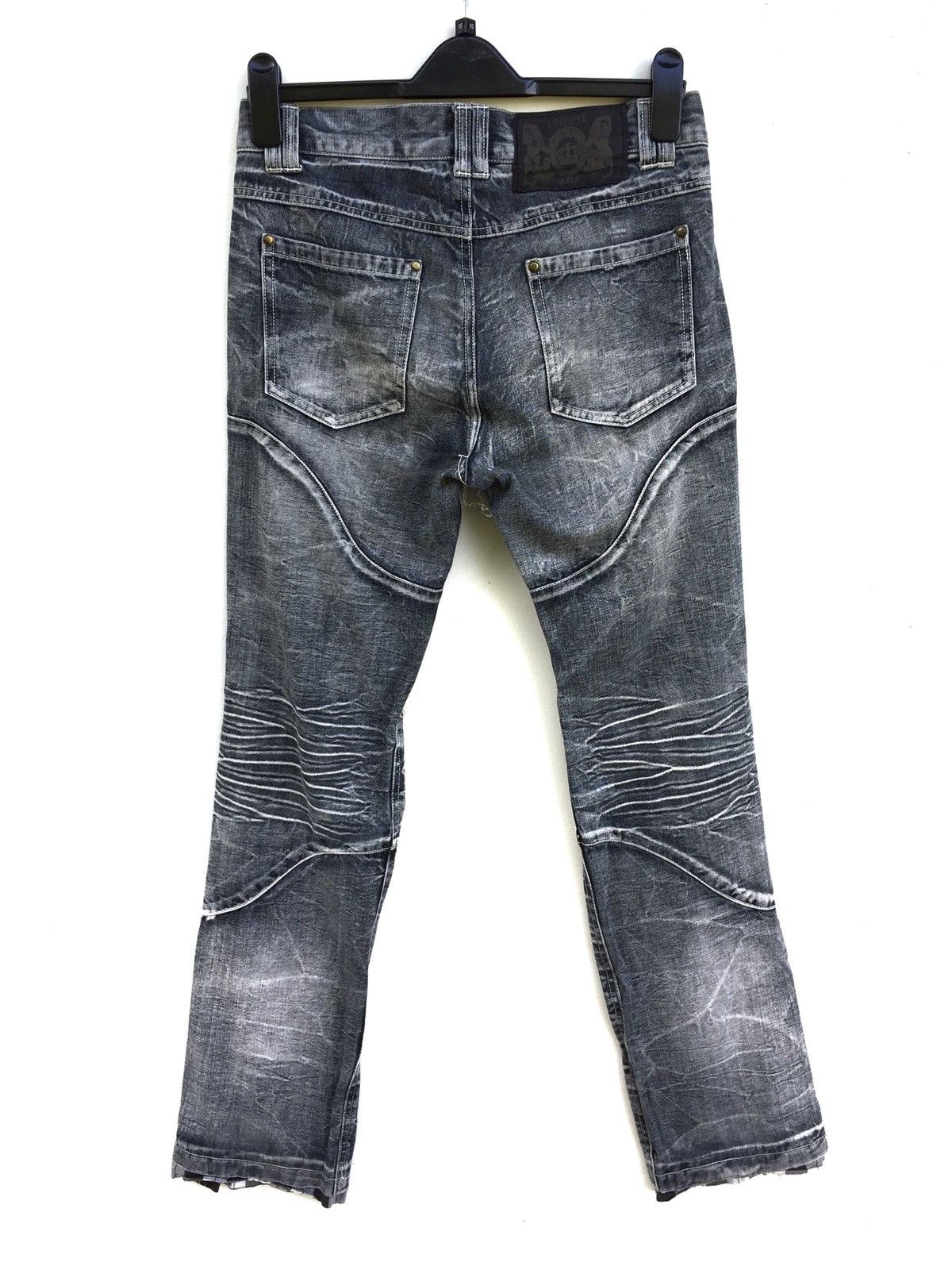 Japanese Brand Japanese Brand Lowbox Distressed Jeans Number Nine Style Size US 29 - 2 Thumbnail