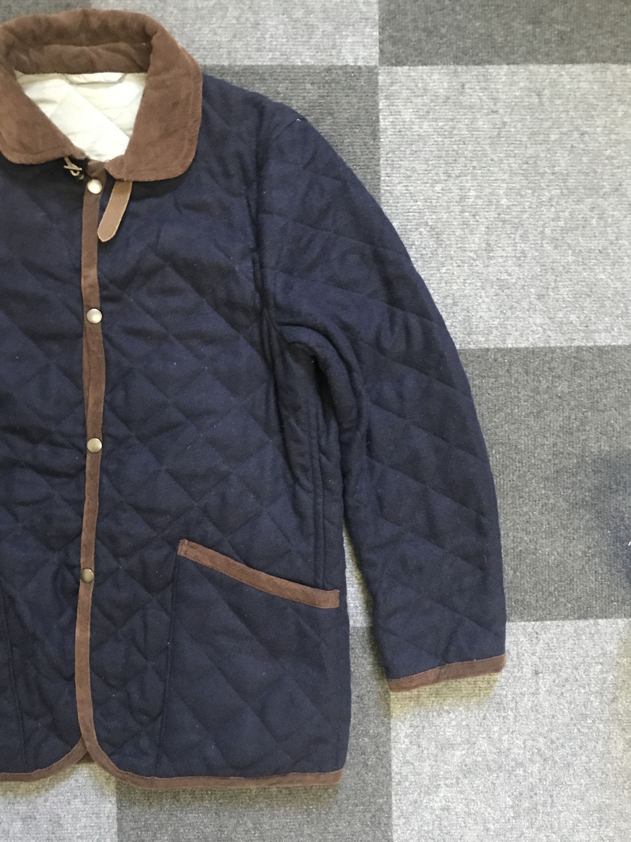 Designer × Indigo × Japanese Brand JW20 JUNMEN Wool Quilted Indigo Jacket Size US M / EU 48-50 / 2 - 4 Thumbnail