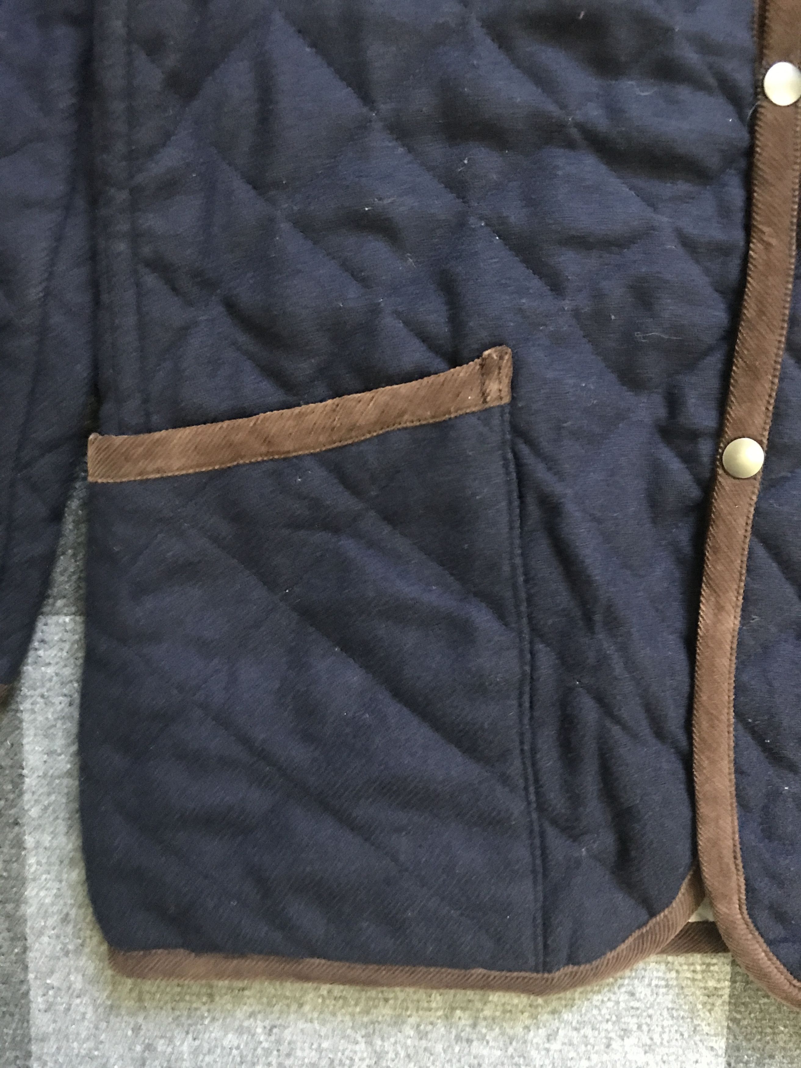 Designer × Indigo × Japanese Brand JW20 JUNMEN Wool Quilted Indigo Jacket Size US M / EU 48-50 / 2 - 8 Thumbnail