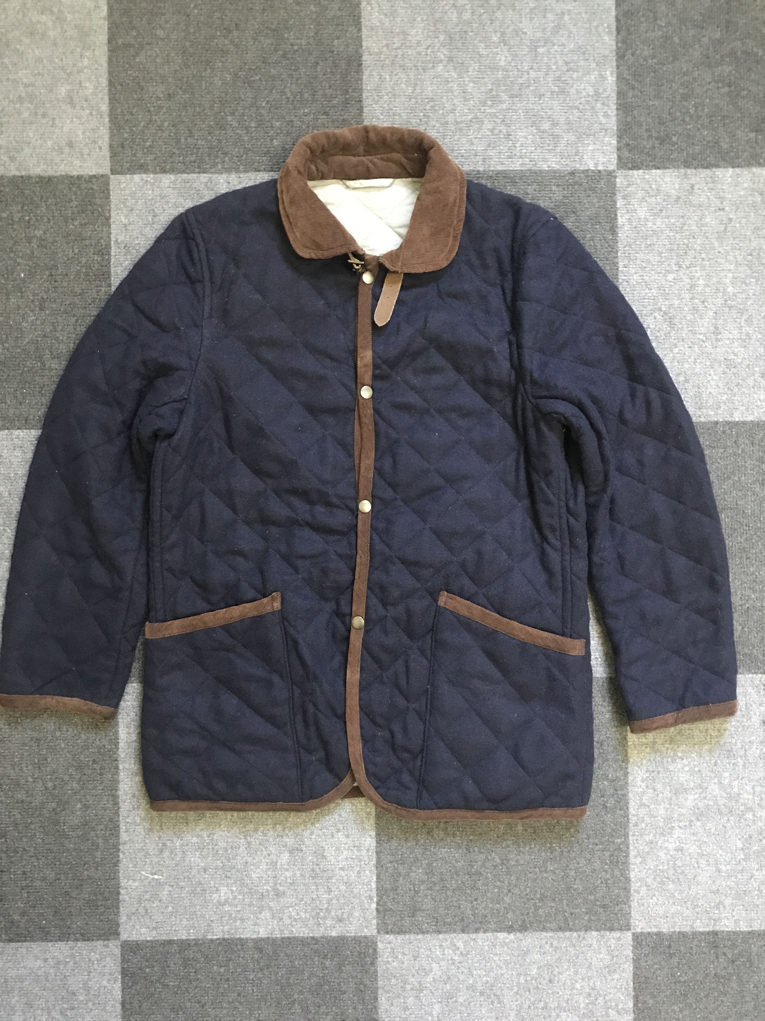 Designer × Indigo × Japanese Brand JW20 JUNMEN Wool Quilted Indigo Jacket Size US M / EU 48-50 / 2 - 3 Thumbnail