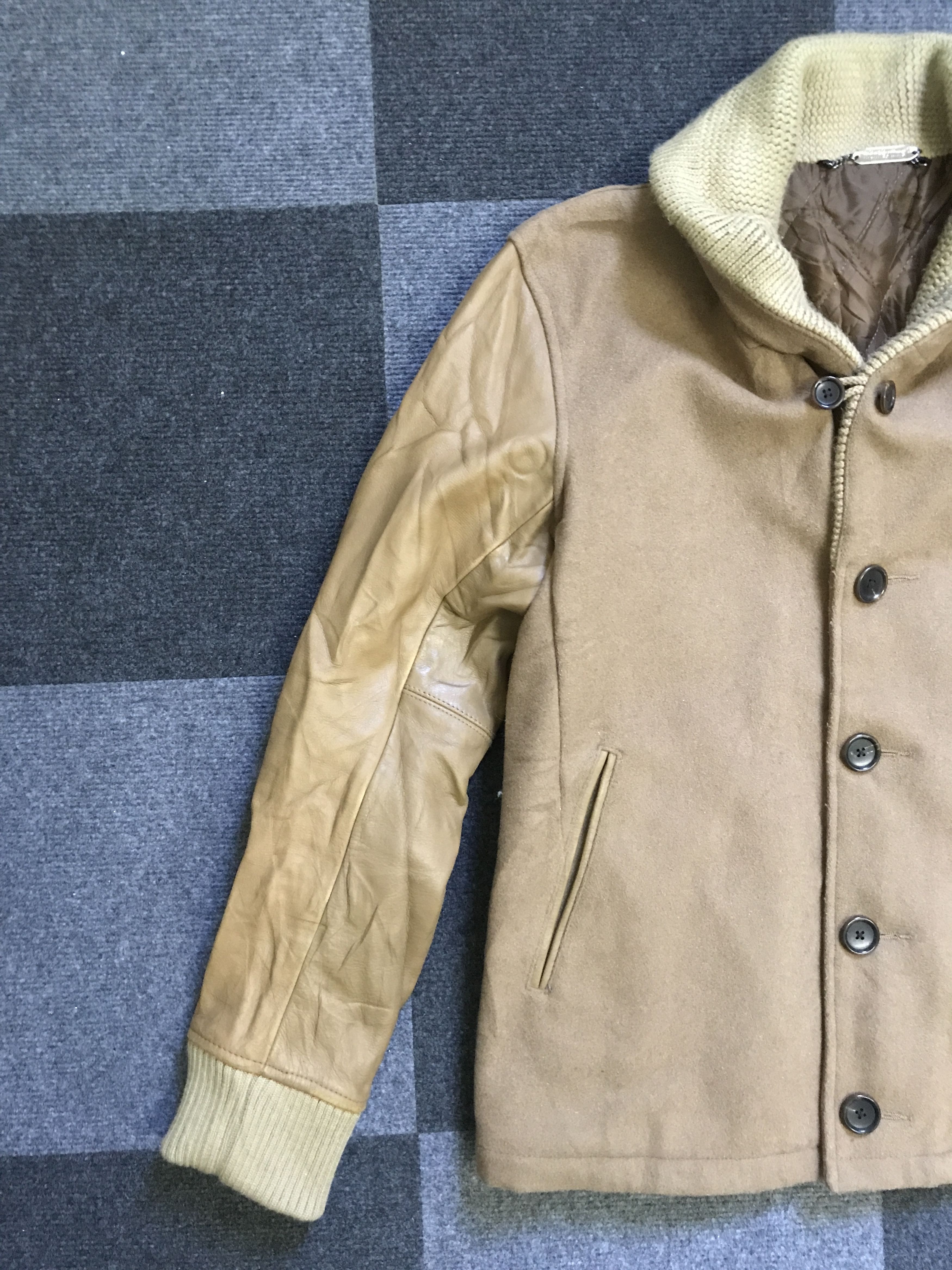 Japanese Brand × monkey time JW22 monkey time Shawl Collar Wool Jacket Size L / US 10 / IT 46 - 3 Thumbnail