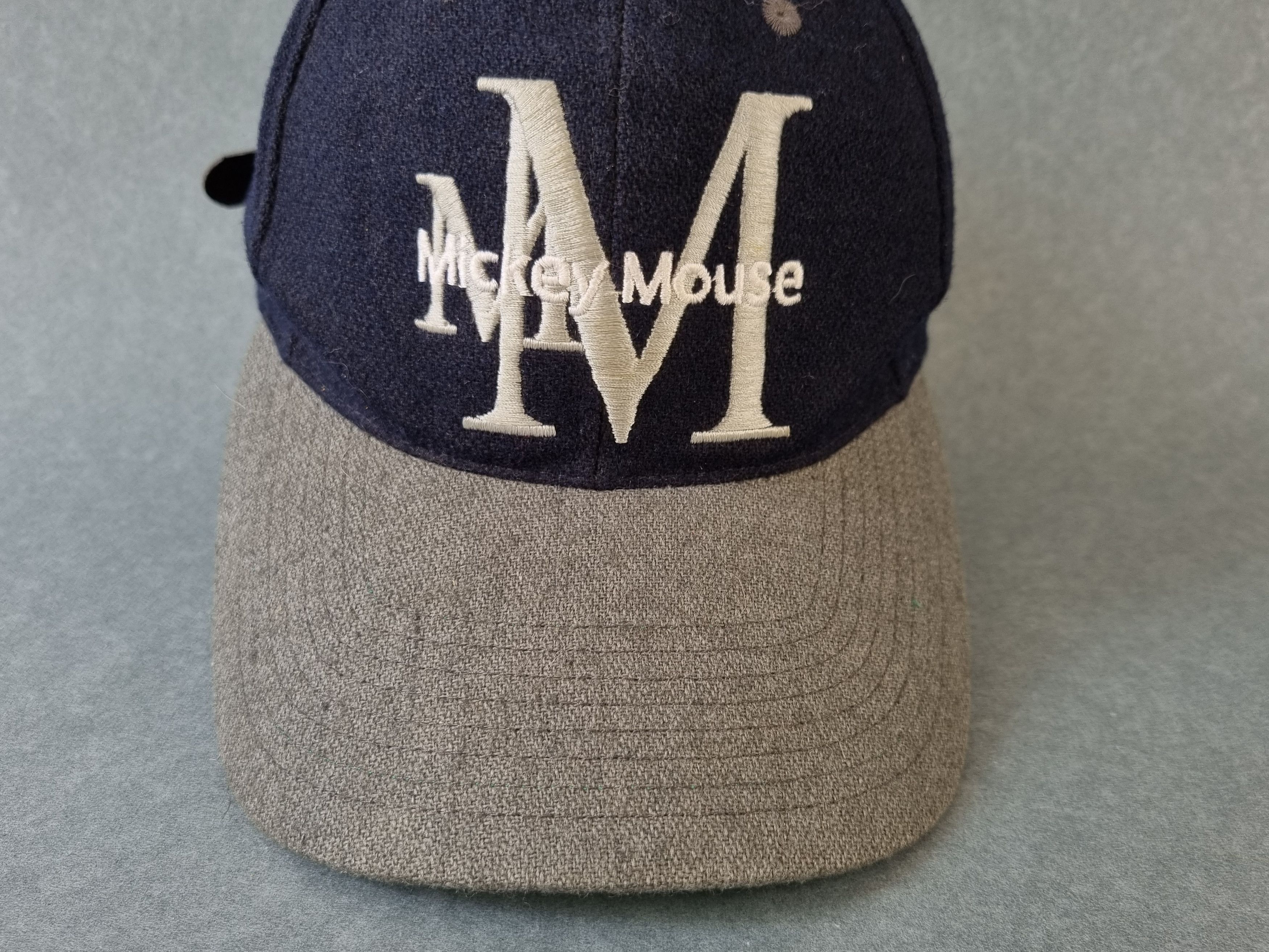 Disney × Mickey Mouse × Vintage Rare 80s Mickey Mouse Disney Vintage Wool Embroidered Cap Size ONE SIZE - 2 Thumbnail