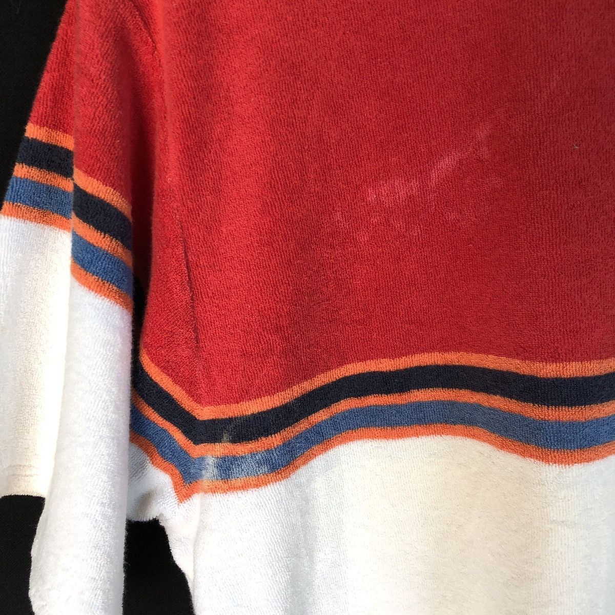 Hang Ten × Vintage Vintage Hang Ten Terry Cloth Stripes Surf Skate Polo Tshirt Size US M / EU 48-50 / 2 - 6 Thumbnail