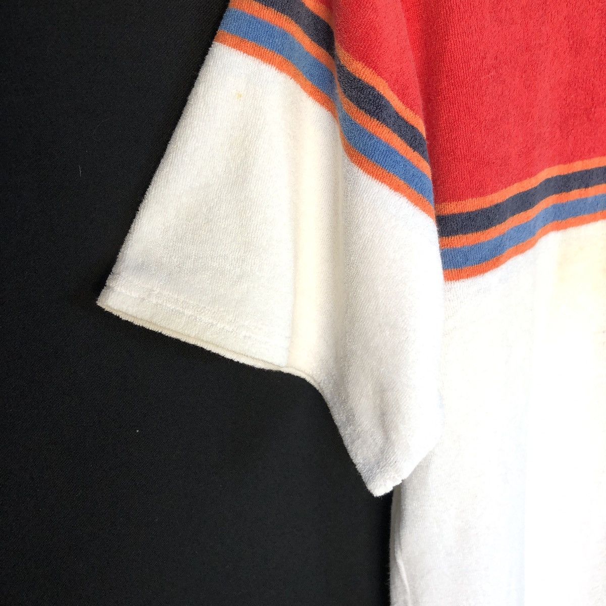 Hang Ten × Vintage Vintage Hang Ten Terry Cloth Stripes Surf Skate Polo Tshirt Size US M / EU 48-50 / 2 - 7 Thumbnail