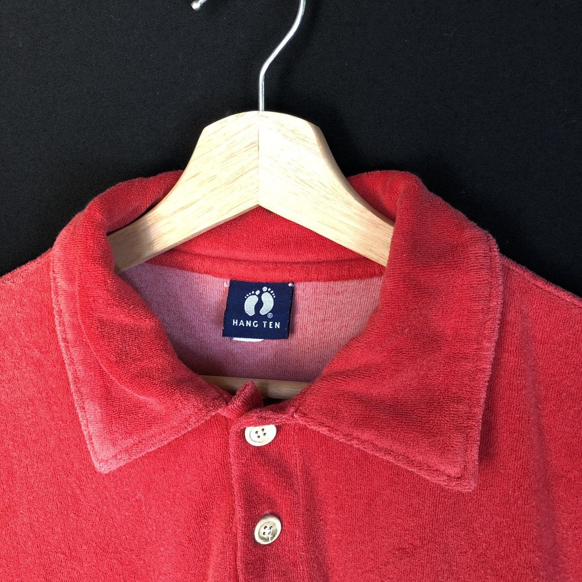 Hang Ten × Vintage Vintage Hang Ten Terry Cloth Stripes Surf Skate Polo Tshirt Size US M / EU 48-50 / 2 - 4 Thumbnail