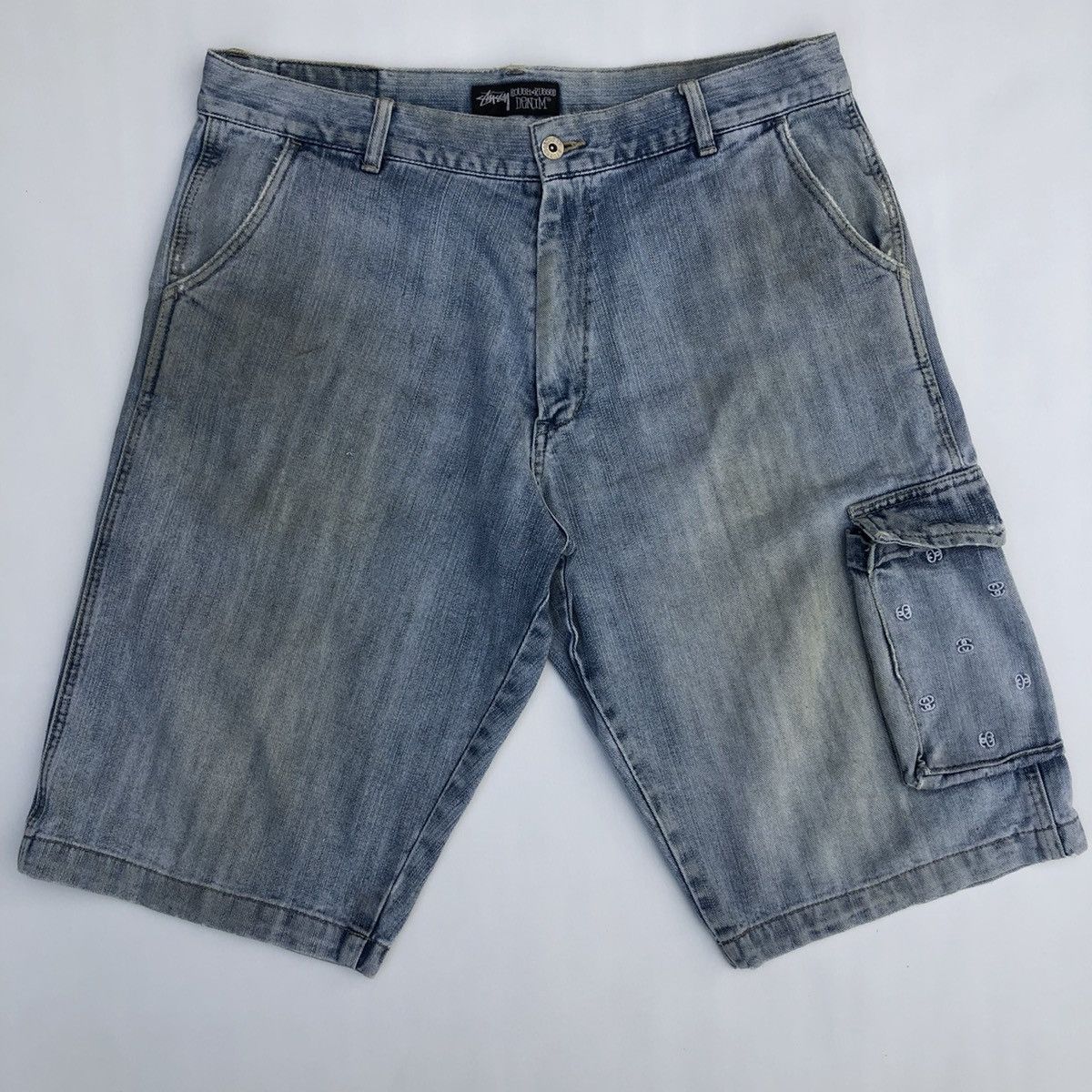 Stussy Rough & Rugged Denim Short Pants One Side Pocket - Bottoms