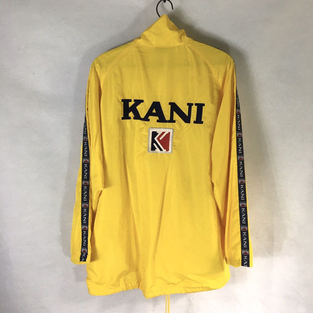 Karl Kani × Vintage Rare!! Kani Big Logo Embroidery Windbreaker Jacket Size US XL / EU 56 / 4 - 2 Thumbnail